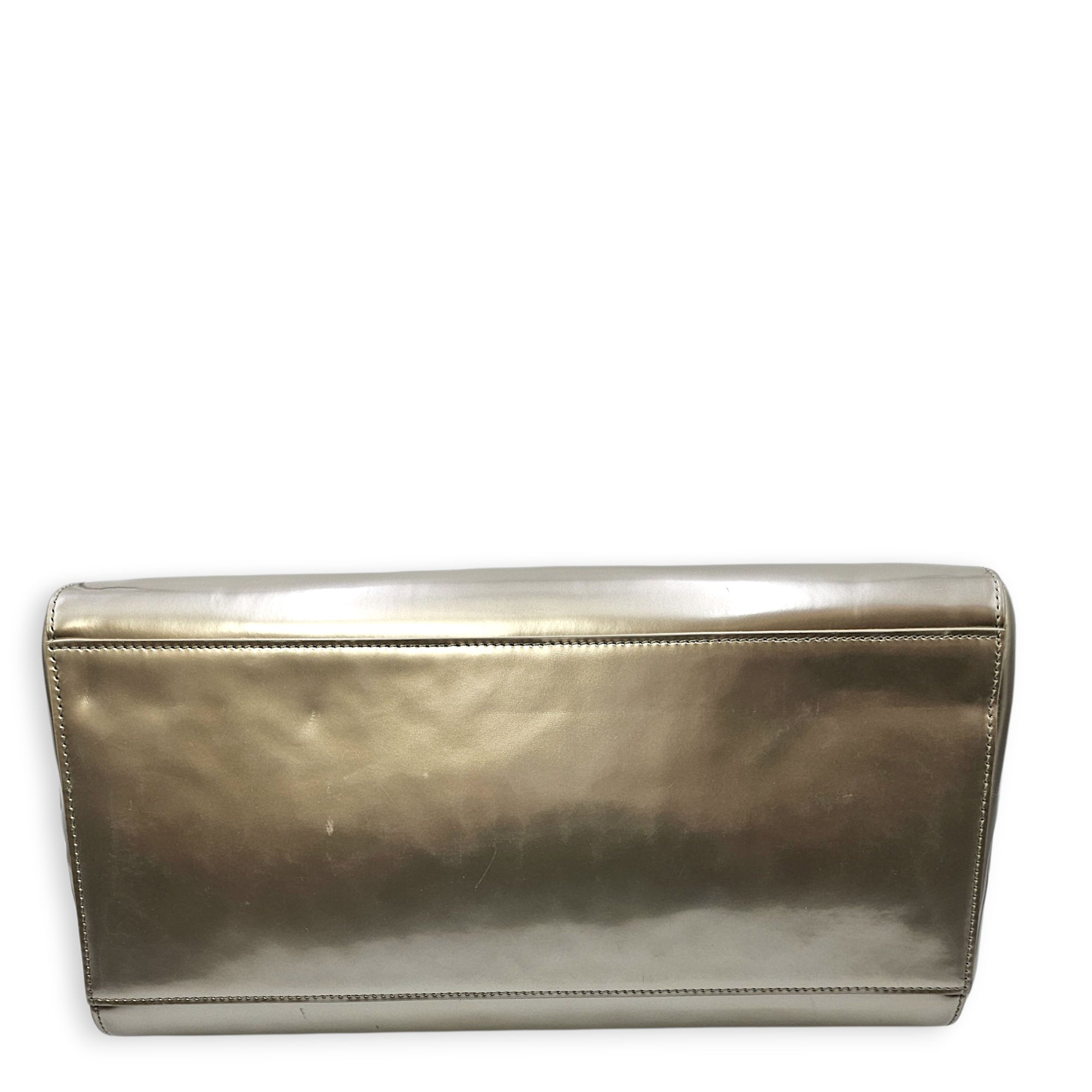 Jelly Shopping Bag MM Grey Top Handle Bag in Metallic Calf - Image 19