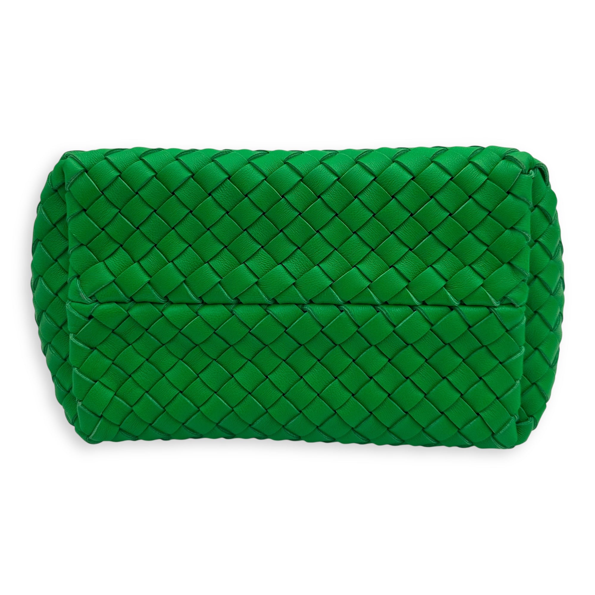Cabat Top Handle Bag Green in Lambskin, Gold hardware - Image 6