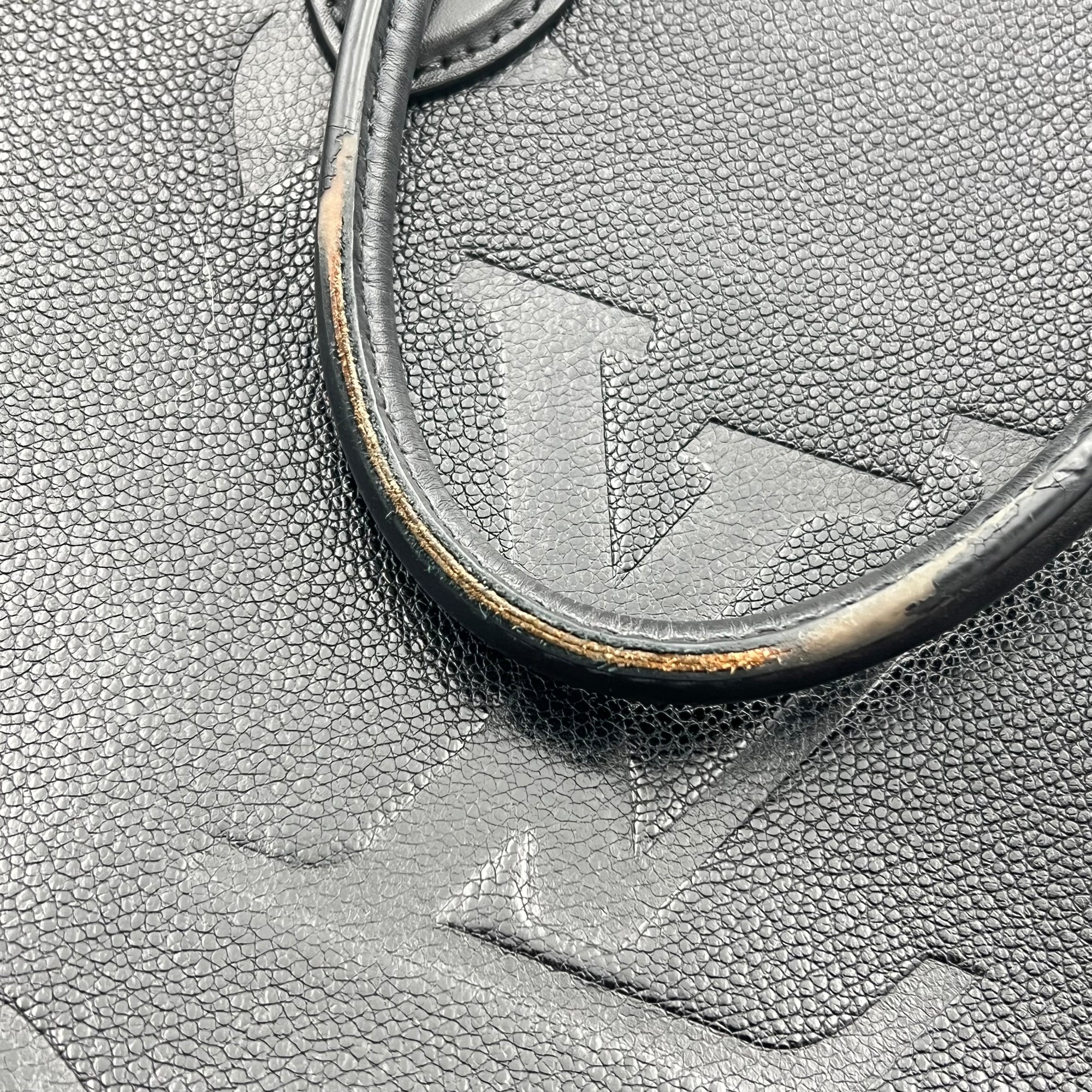 OnTheGo Tote Bag Black in Empreinte Leather, Gold hardware - Image 13