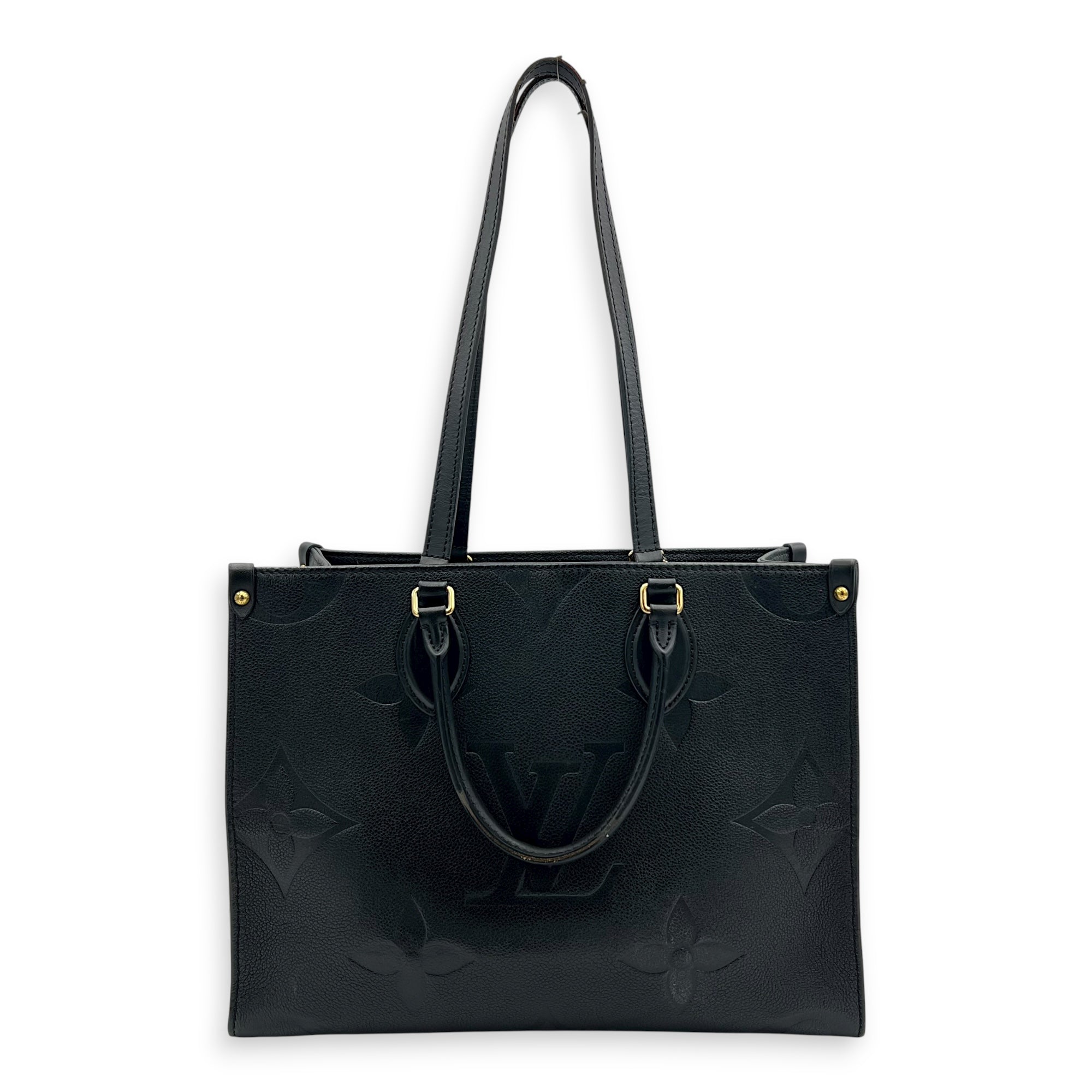 OnTheGo Tote Bag Black in Empreinte Leather, Gold hardware - Image 18