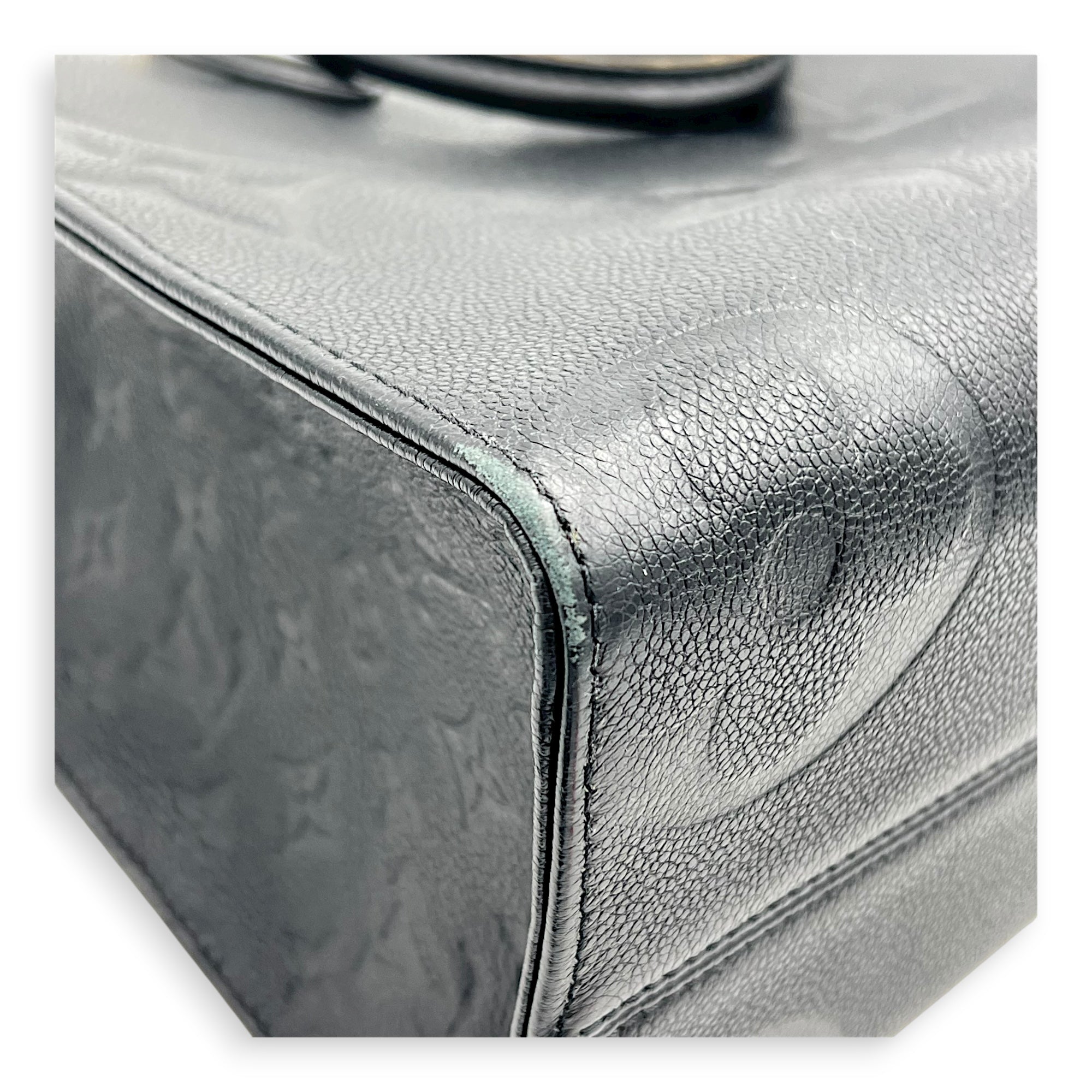 OnTheGo Tote Bag Black in Empreinte Leather, Gold hardware - Image 8