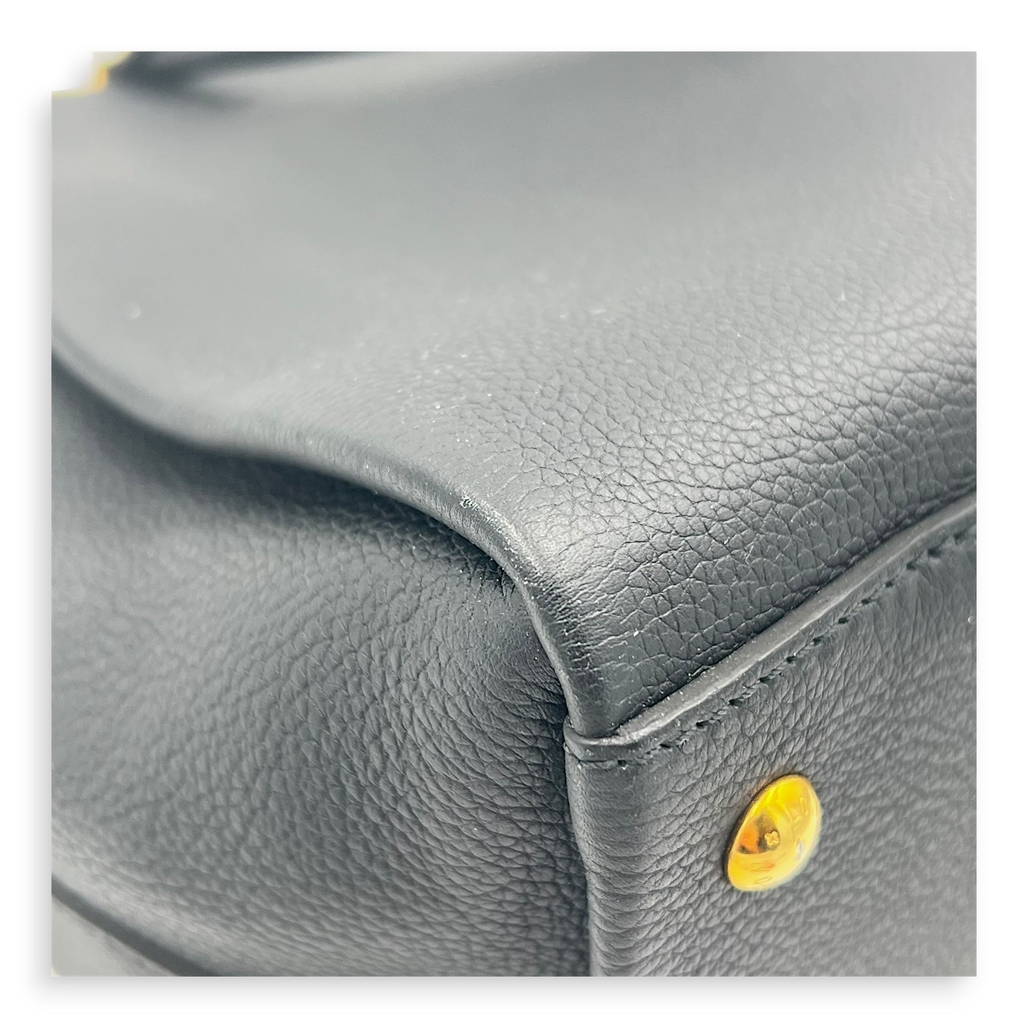 Lock Me Top Handle Bag Black in Calfskin, Gold hardware - Image 8