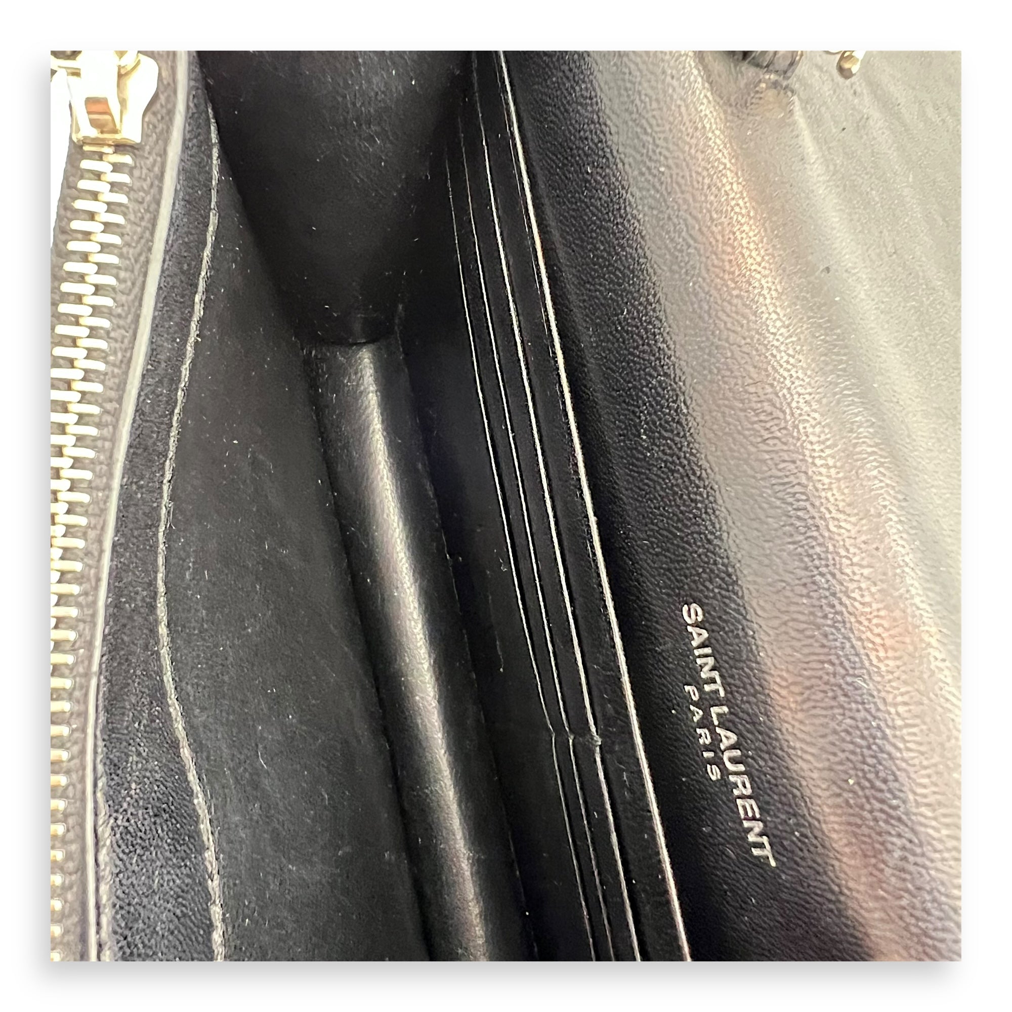 Kate Tassel Black Crossbody Bag in Calfskin, Silver hardware - Image 12