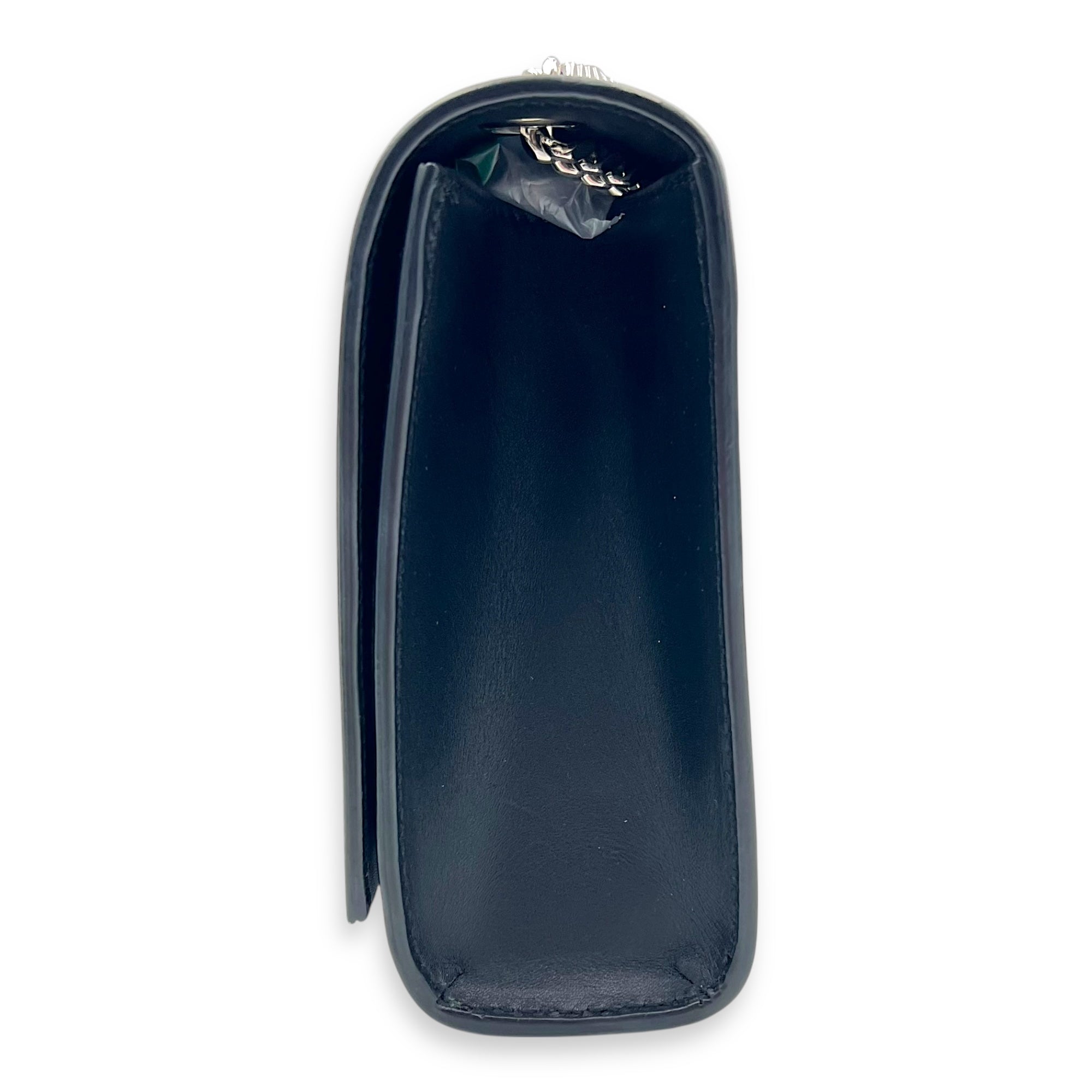 Kate Crossbody Bag Black in Calfskin, Silver hardware - Image 5