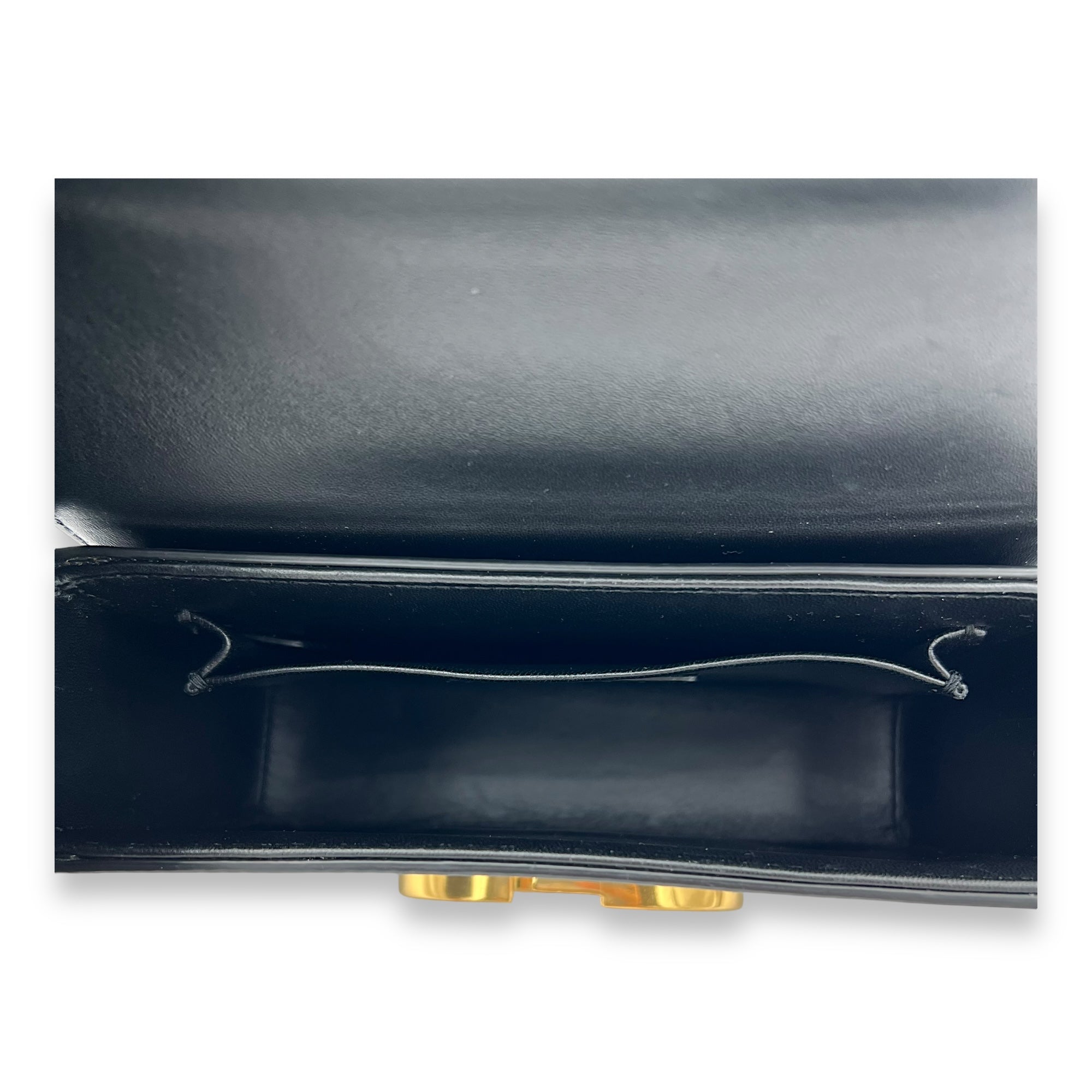 30 Montaigne Crossbody Bag Black in Calfskin, Gold hardware - Image 7