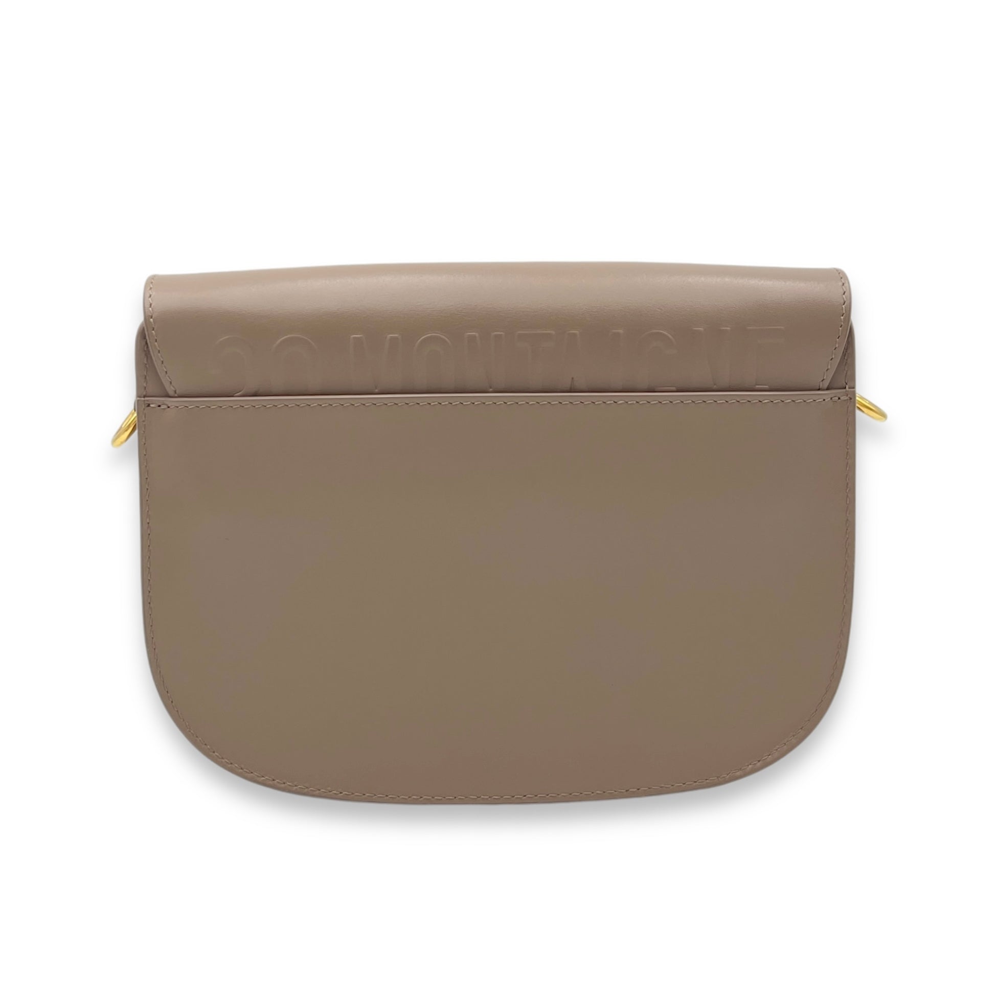 Bobby Crossbody Bag Brown in Calfskin, Gold hardware - Image 3
