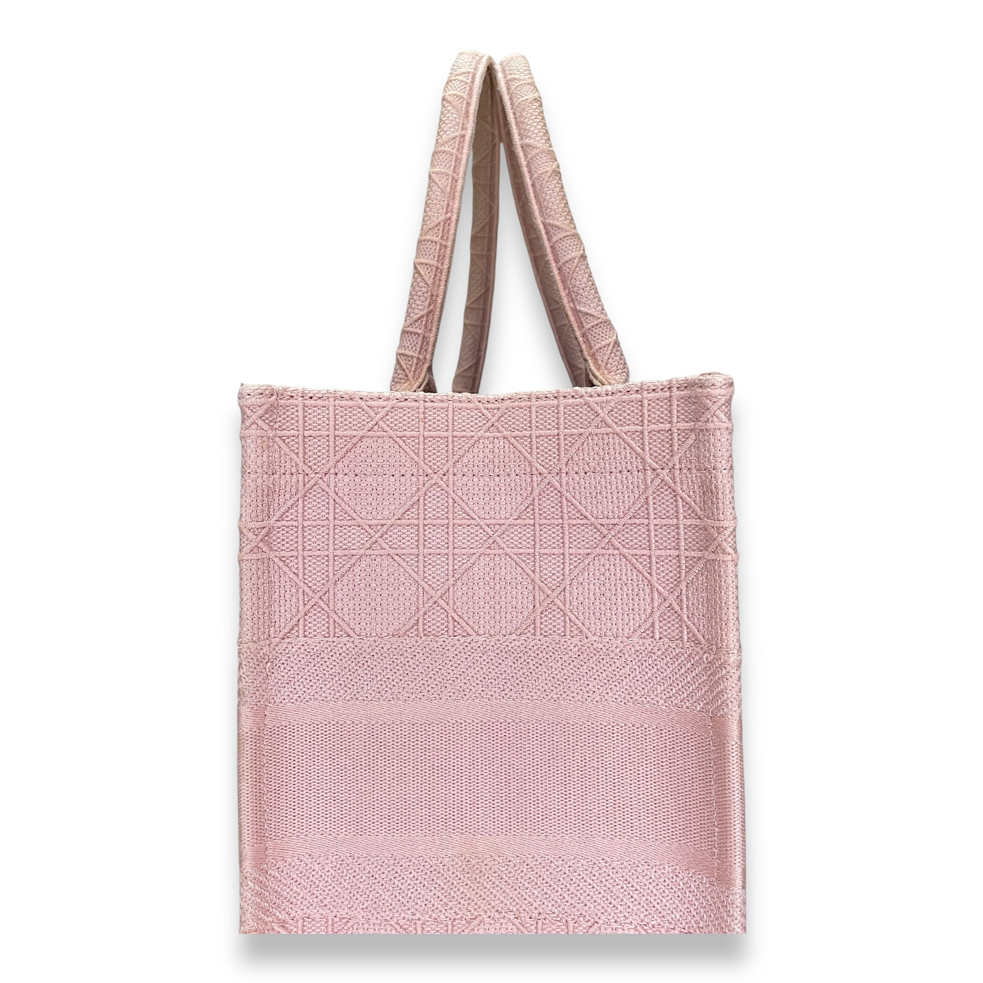 Embroidered Cannage Book Tote Medium Tote bag in Canvas, N/A Hardware - Image 9