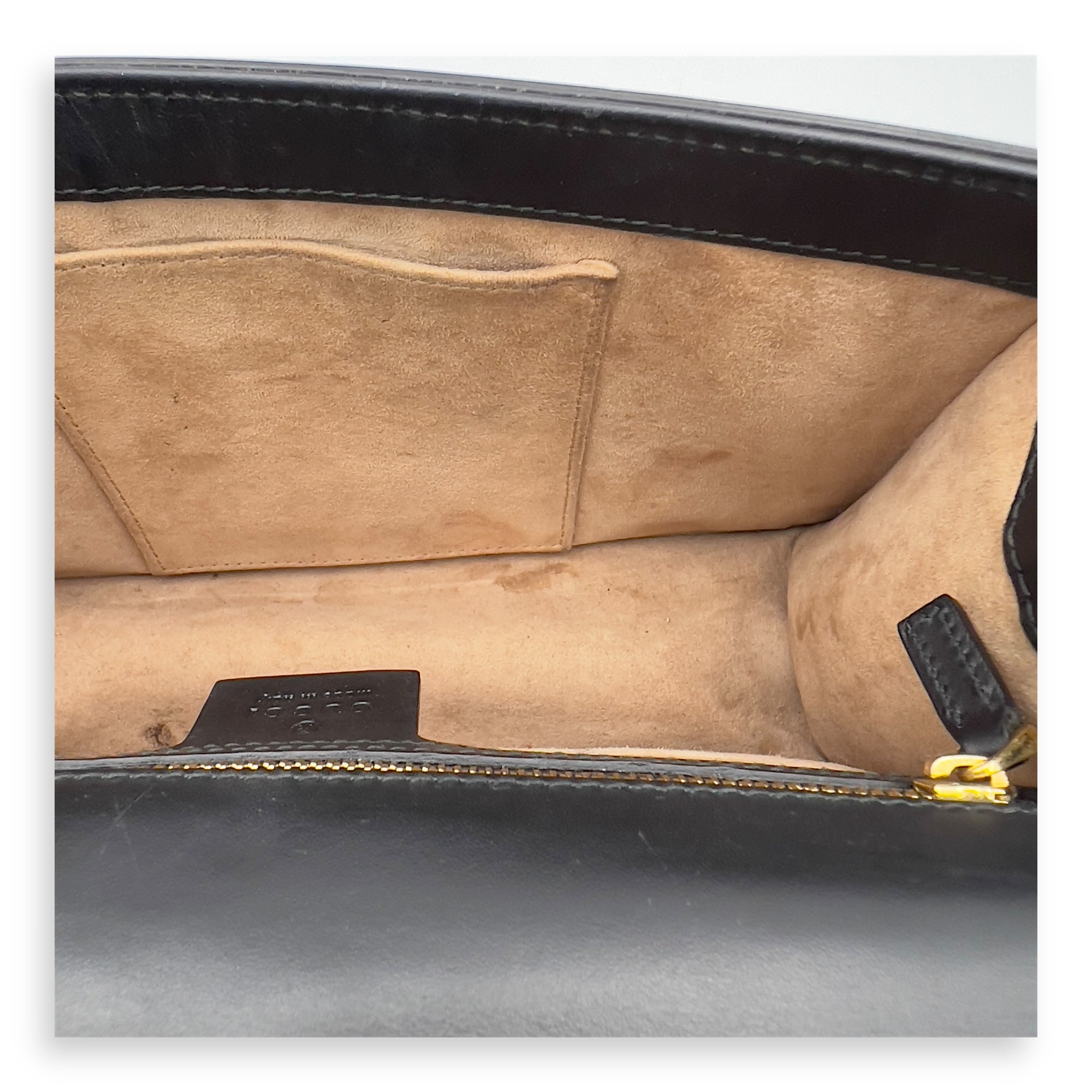 Sylvie Shoulder Bag Black in Calfskin, Gold hardware - Image 13