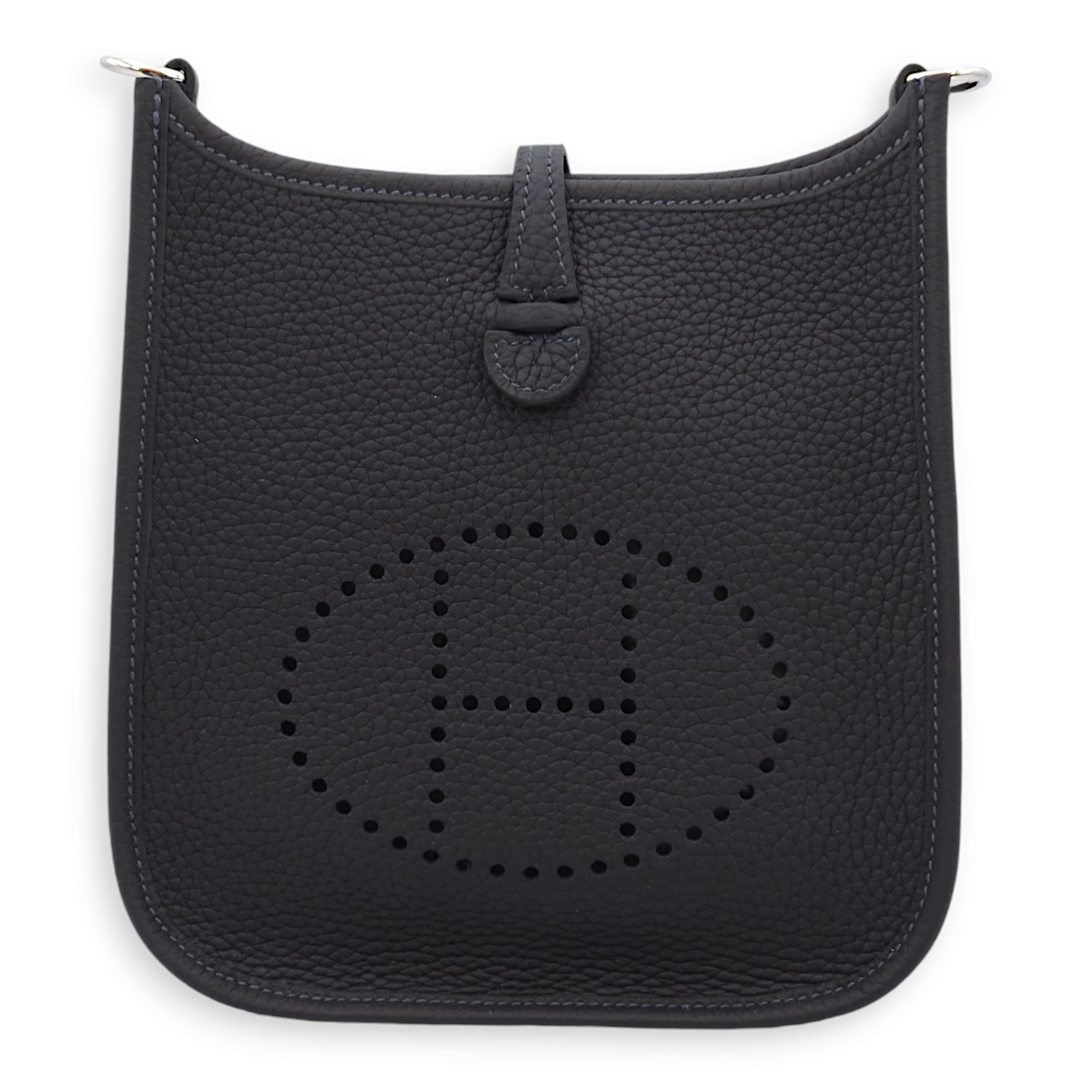 Evelyne Mini Caban/Rose Extreme (Strap) in Clemence, Palladium hardware