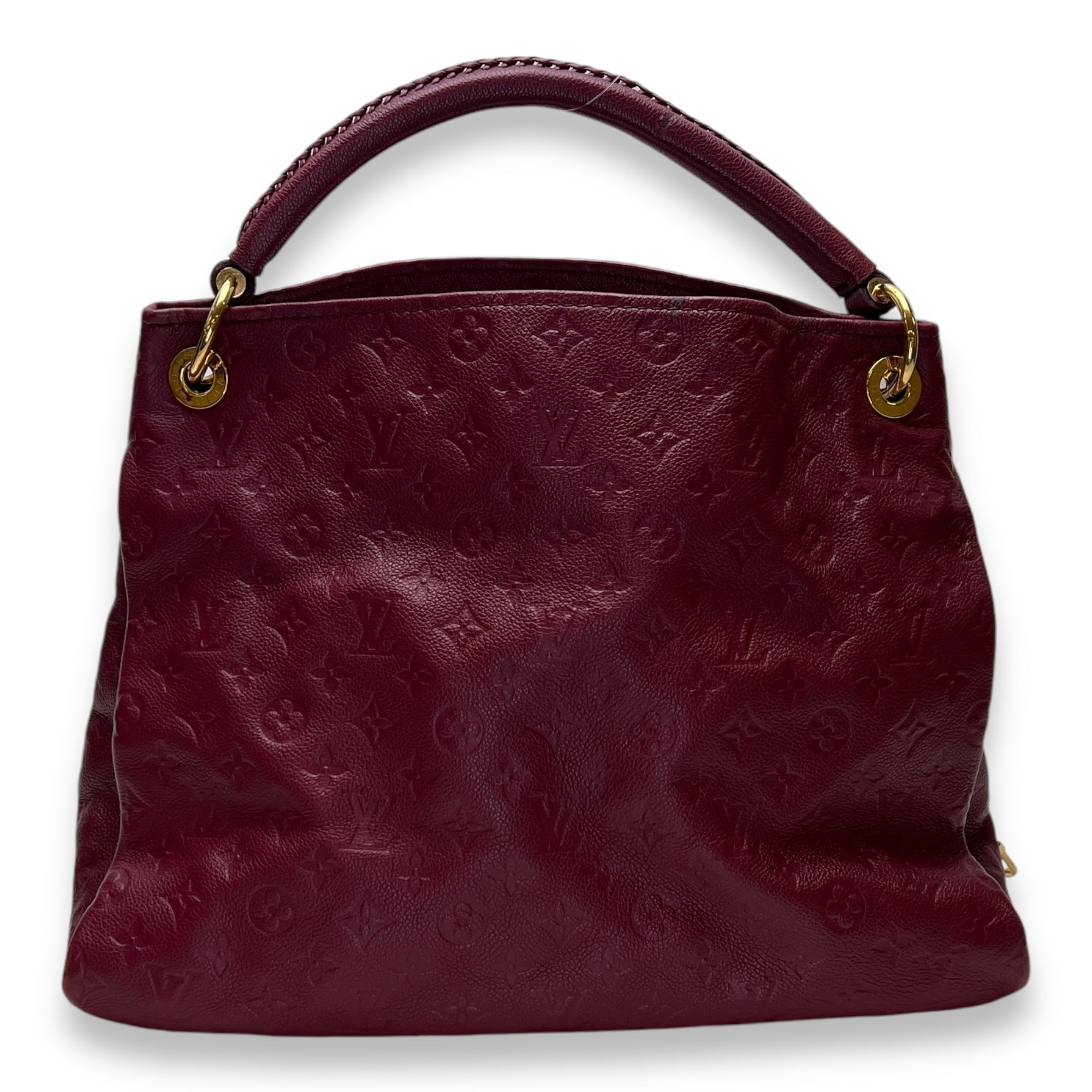Artsy Top Handle Bag Red in Monogram Empreinte Leather, Gold hardware - Image 3