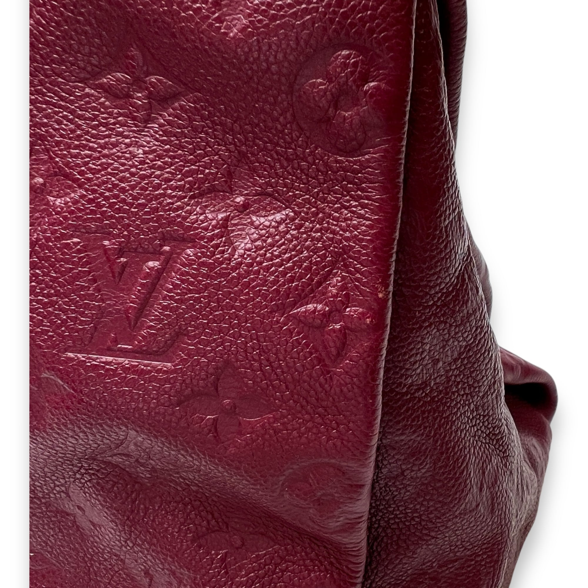 Artsy Top Handle Bag Red in Monogram Empreinte Leather, Gold hardware - Image 10