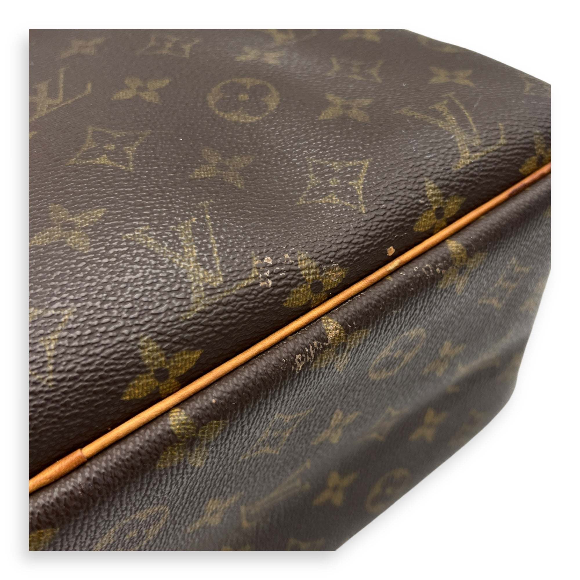 Deauville Top Handle Bag Brown in Monogram Coated Canvas, Gold hardware - Image 7