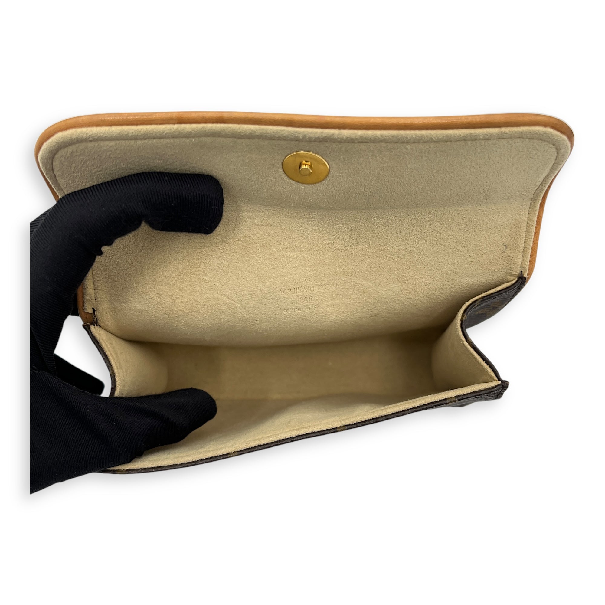 Florentine Belt Bag Brown in Monogram Coated Canvas, Gold hardware - Image 7