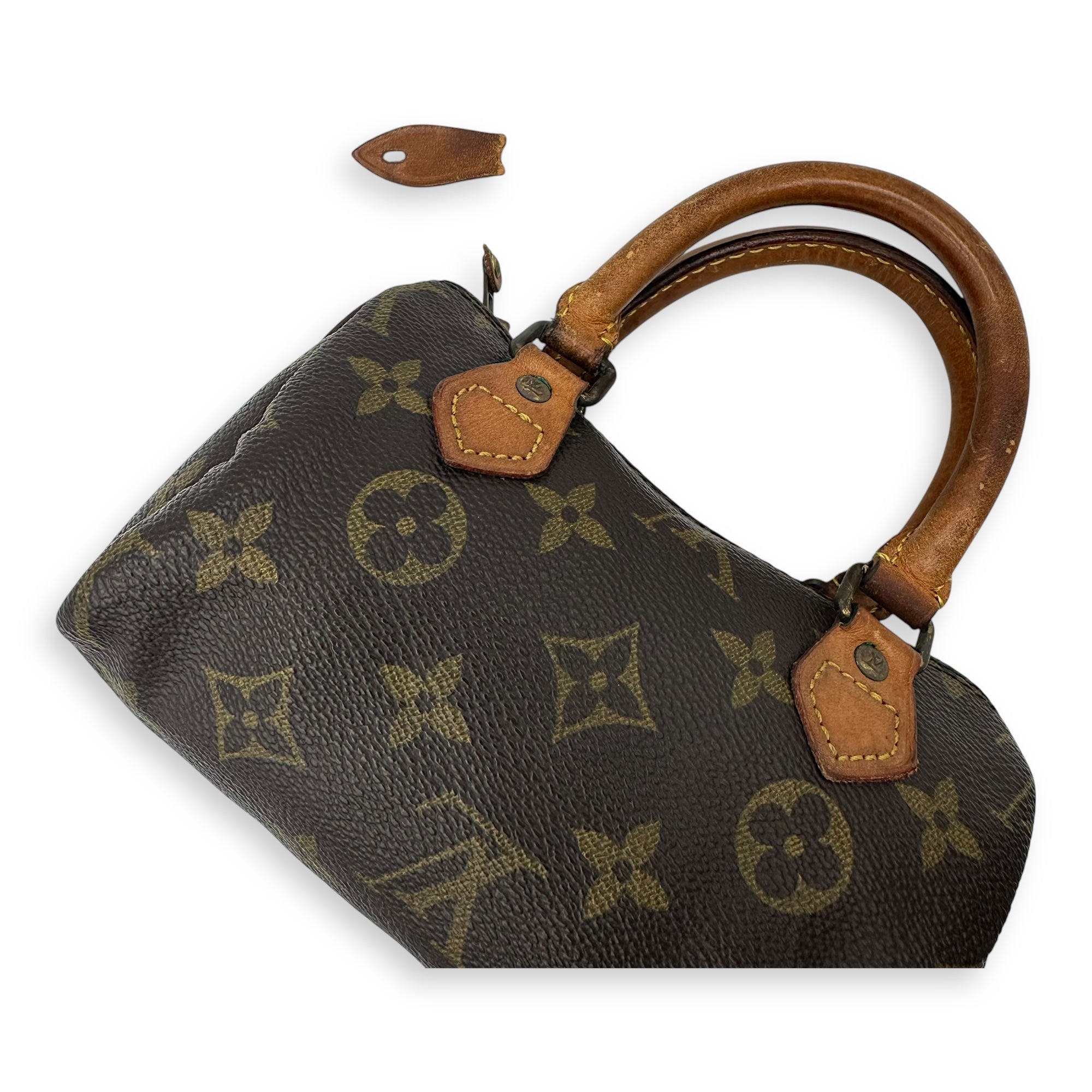 Speedy Top Handle Bag Brown in Monogram Coated Canvas, Gold hardware - Image 10