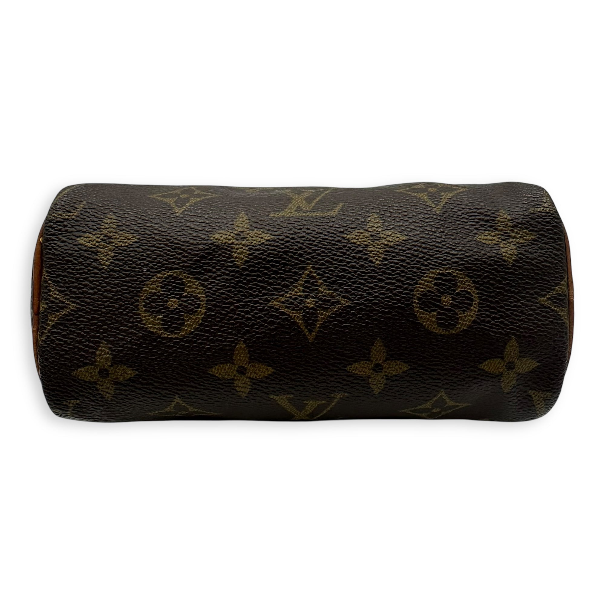 Speedy Top Handle Bag Brown in Monogram Coated Canvas, Gold hardware - Image 6