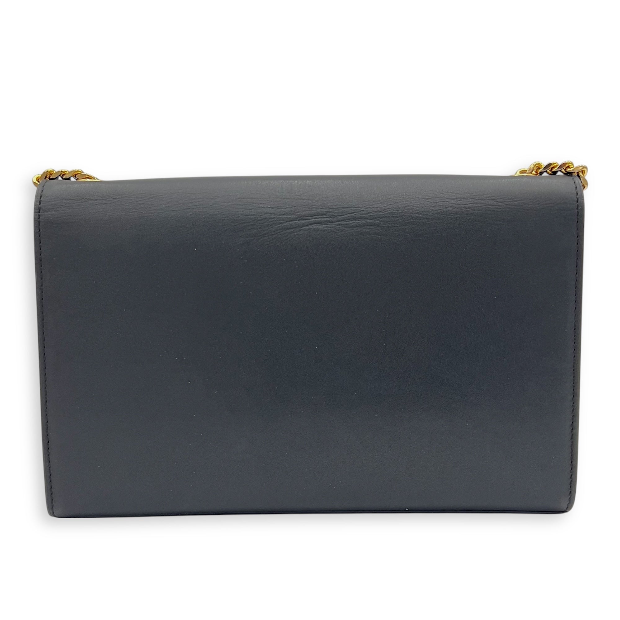 Kate Crossbody Bag Black in Calfskin, Gold hardware - Image 3