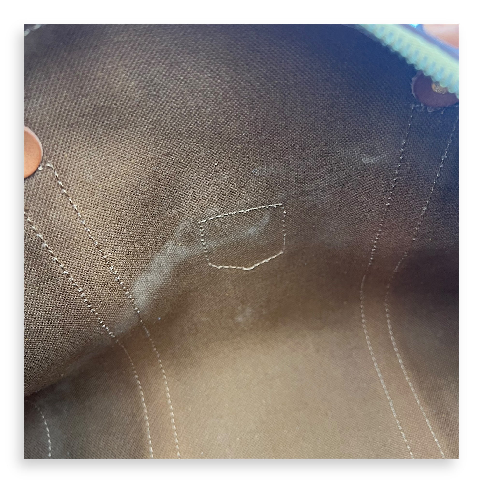 Macadam Top Handle Bag Brown in Coated Canvas, Gold hardware - Image 8