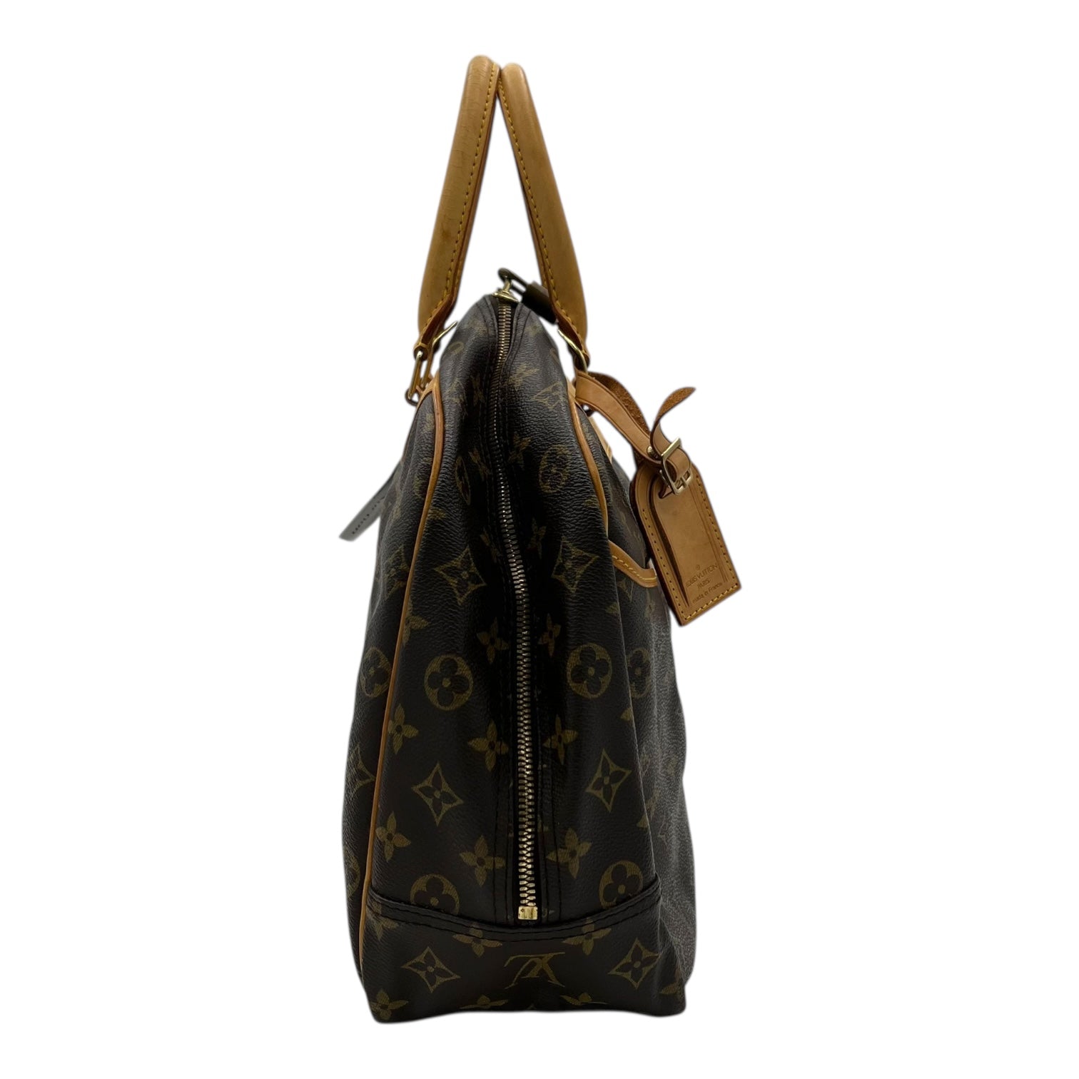 Deauville Top Handle Bag Brown in Monogram Coated Canvas, Gold hardware - Image 4