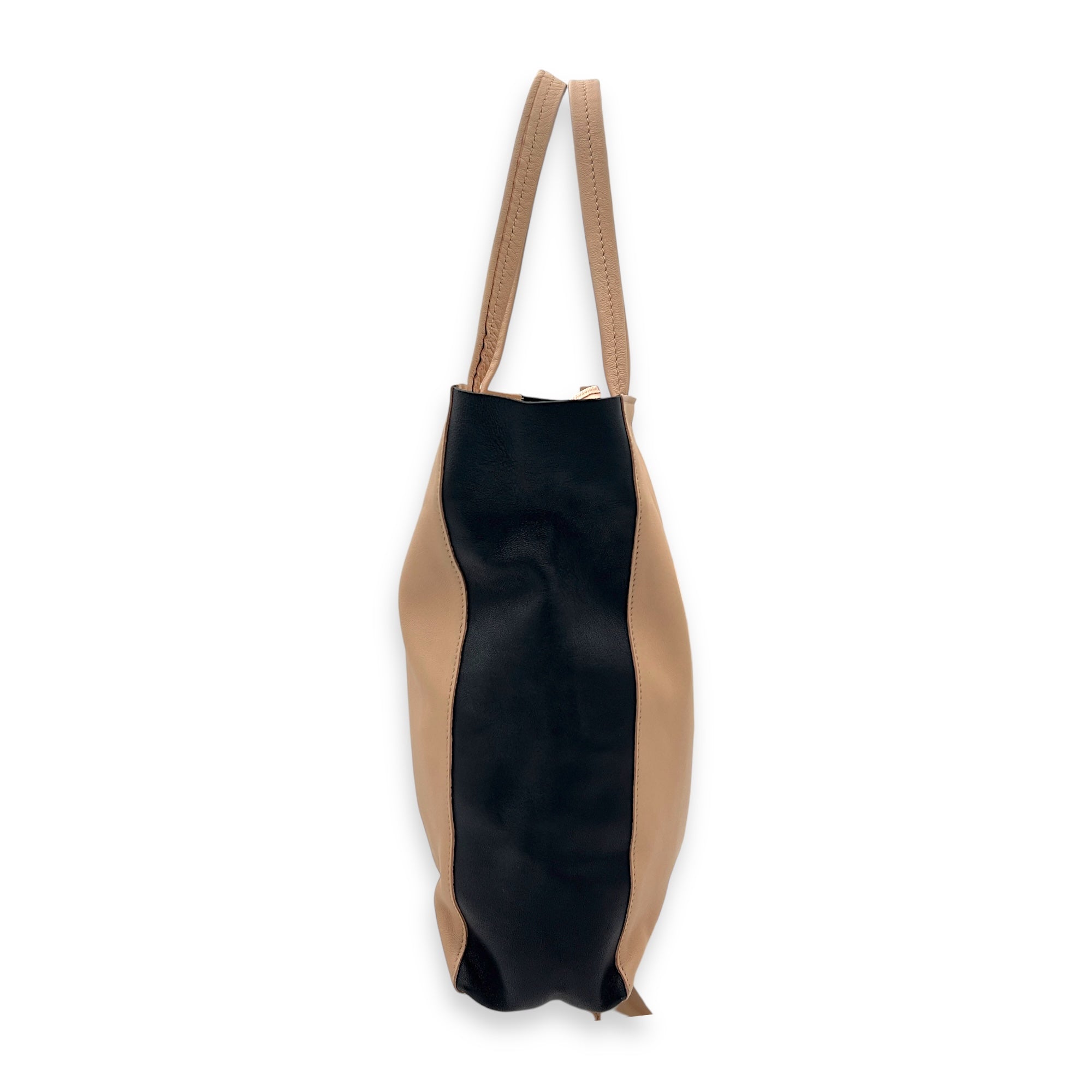 Cabas Tote Bag Beige in Calfskin - Image 6