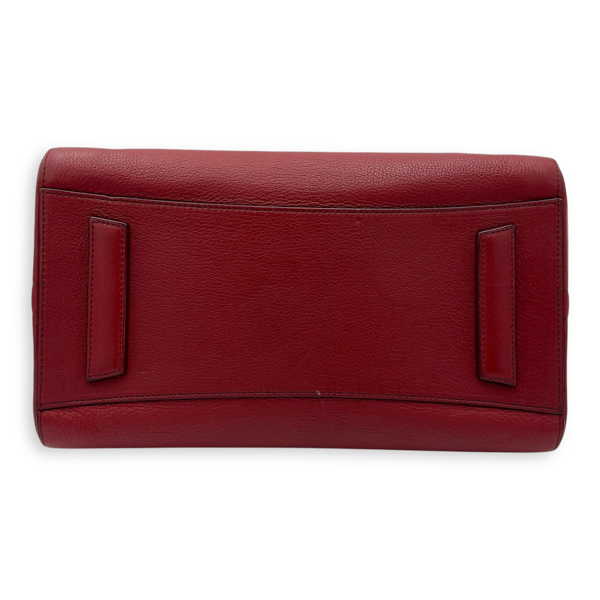 Antigona Medium Red Top Handle Bag in Goat Leather, Gold hardware - Image 6