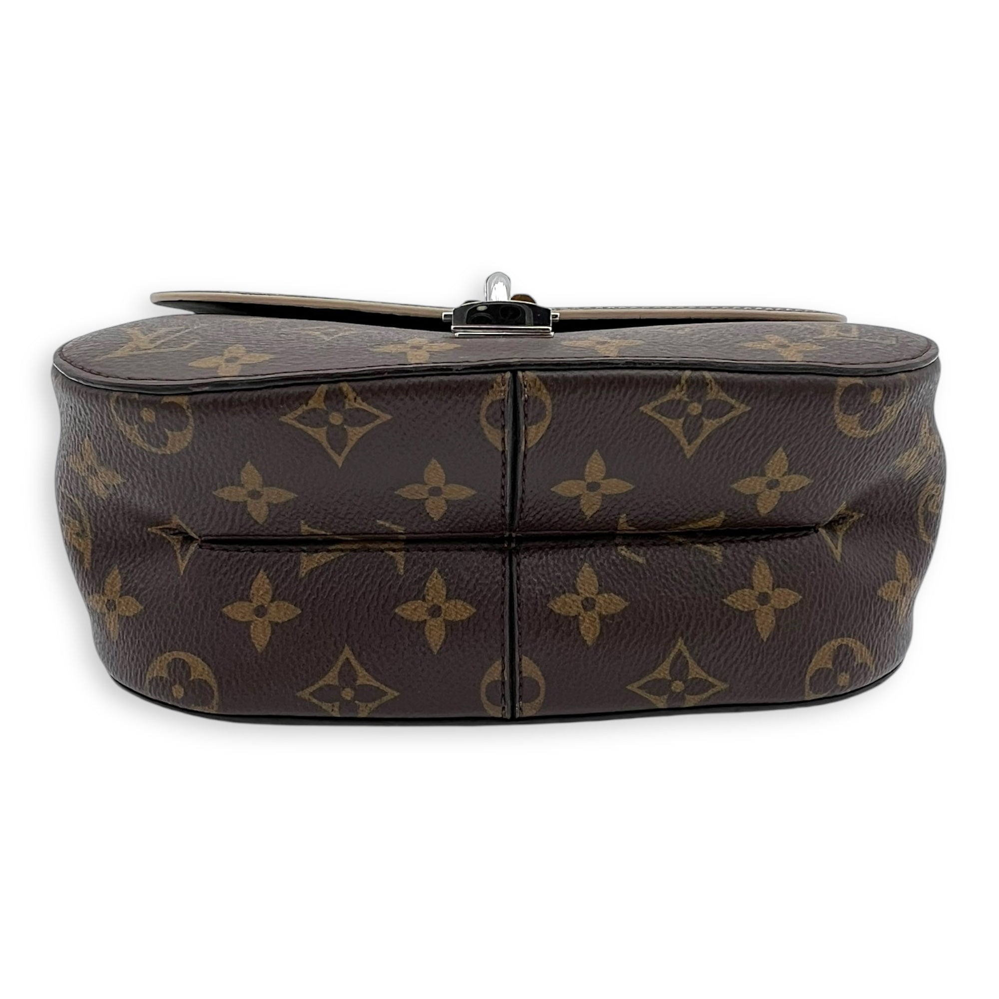 Chain It Top Handle Bag Brown in Monogram Coated Canvas, Silver hardware - Image 6