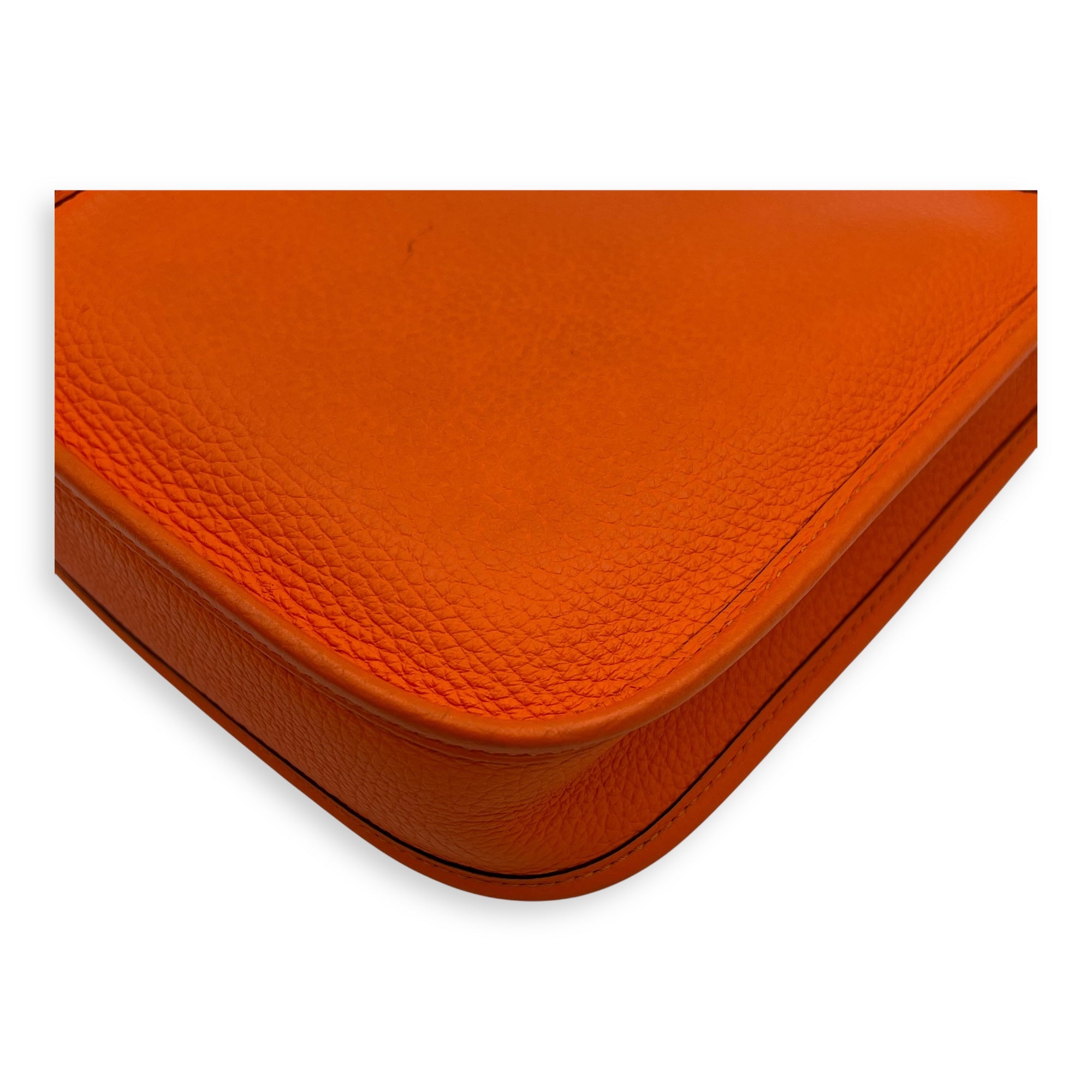 Evelyne Orange in Clemence, Gold hardware - Image 11