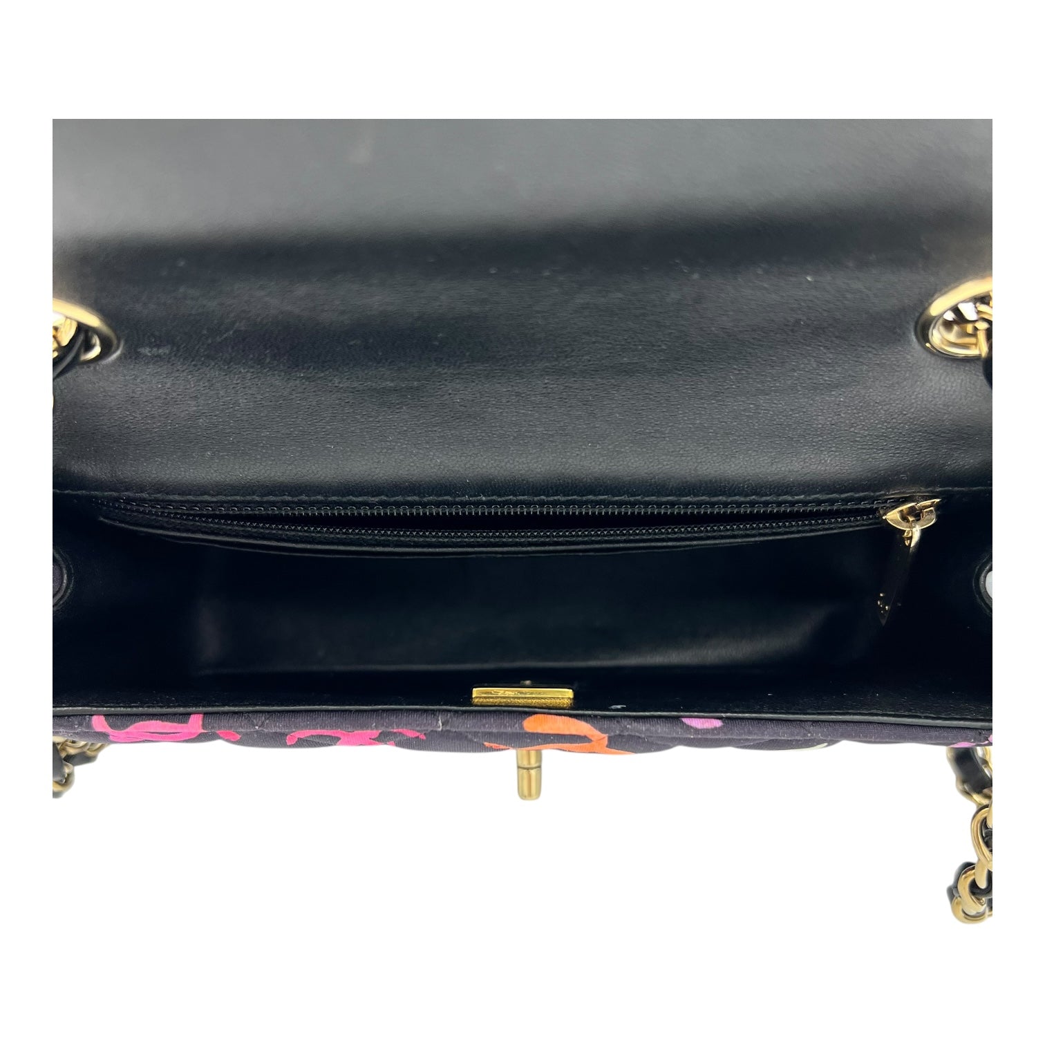 2024 Rectangle Mini Flap Multi-colour Shoulder Bag in Fabric, Gold hardware - Image 7