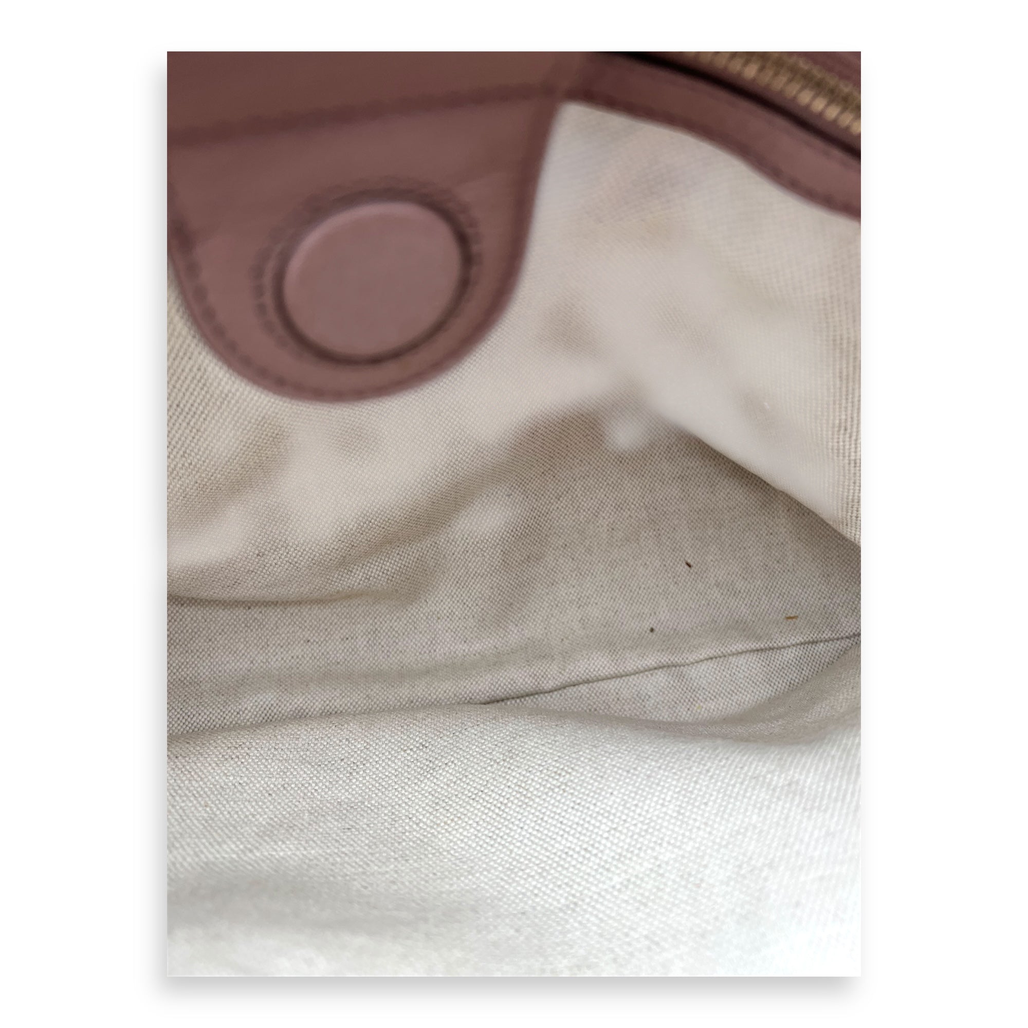 Bamboo Top Handle Bag Beige in Calfskin, Light Gold hardware - Image 8