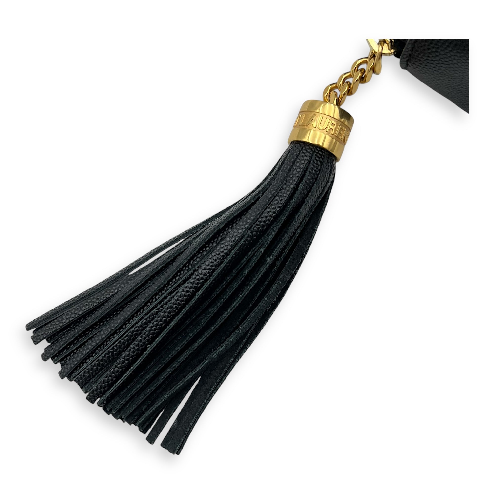 Lou Shoulder Bag Black in Caviar Leather, Gold hardware - Image 7