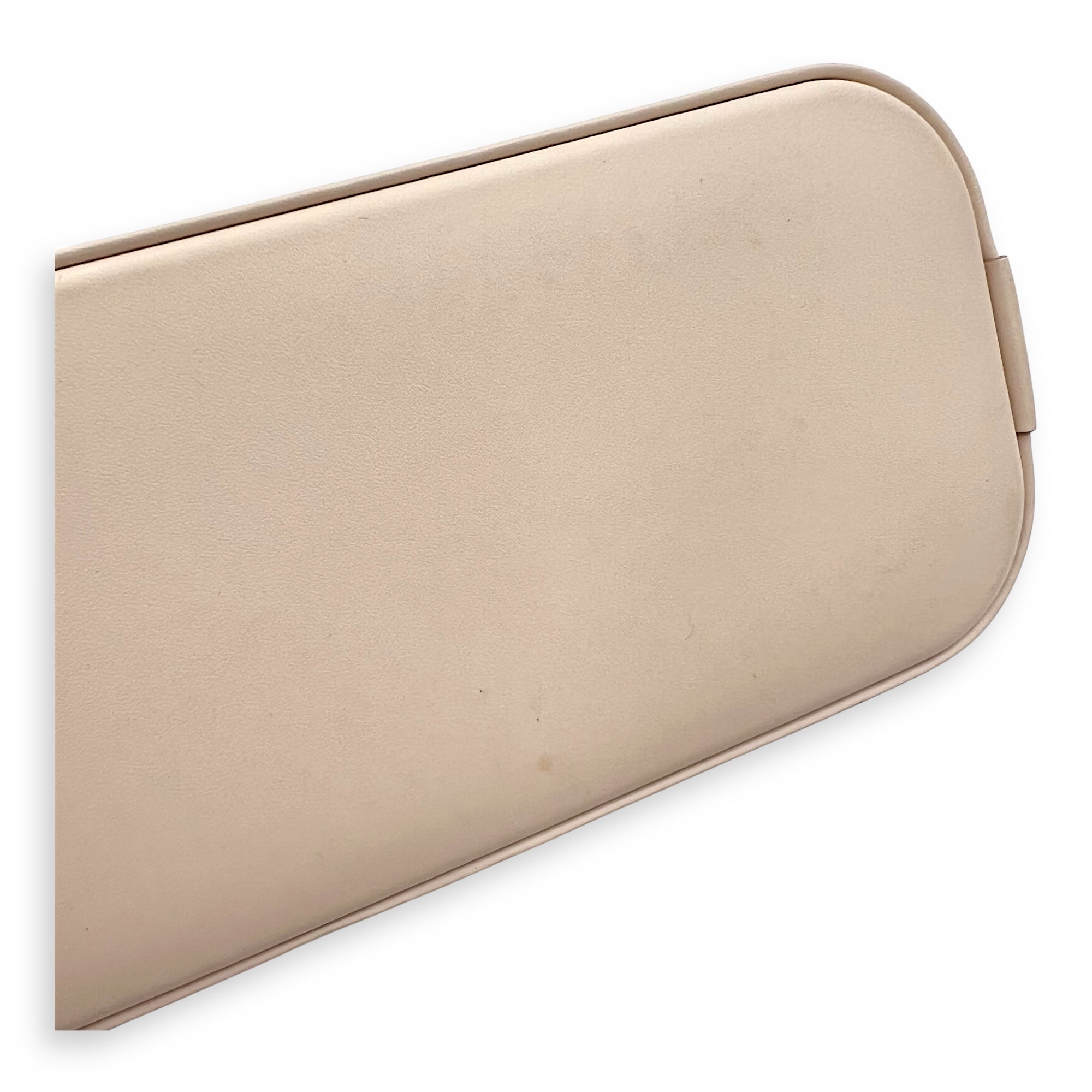 Alma Top Handle Bag Nano White in Epi Leather, Silver hardware - Image 5