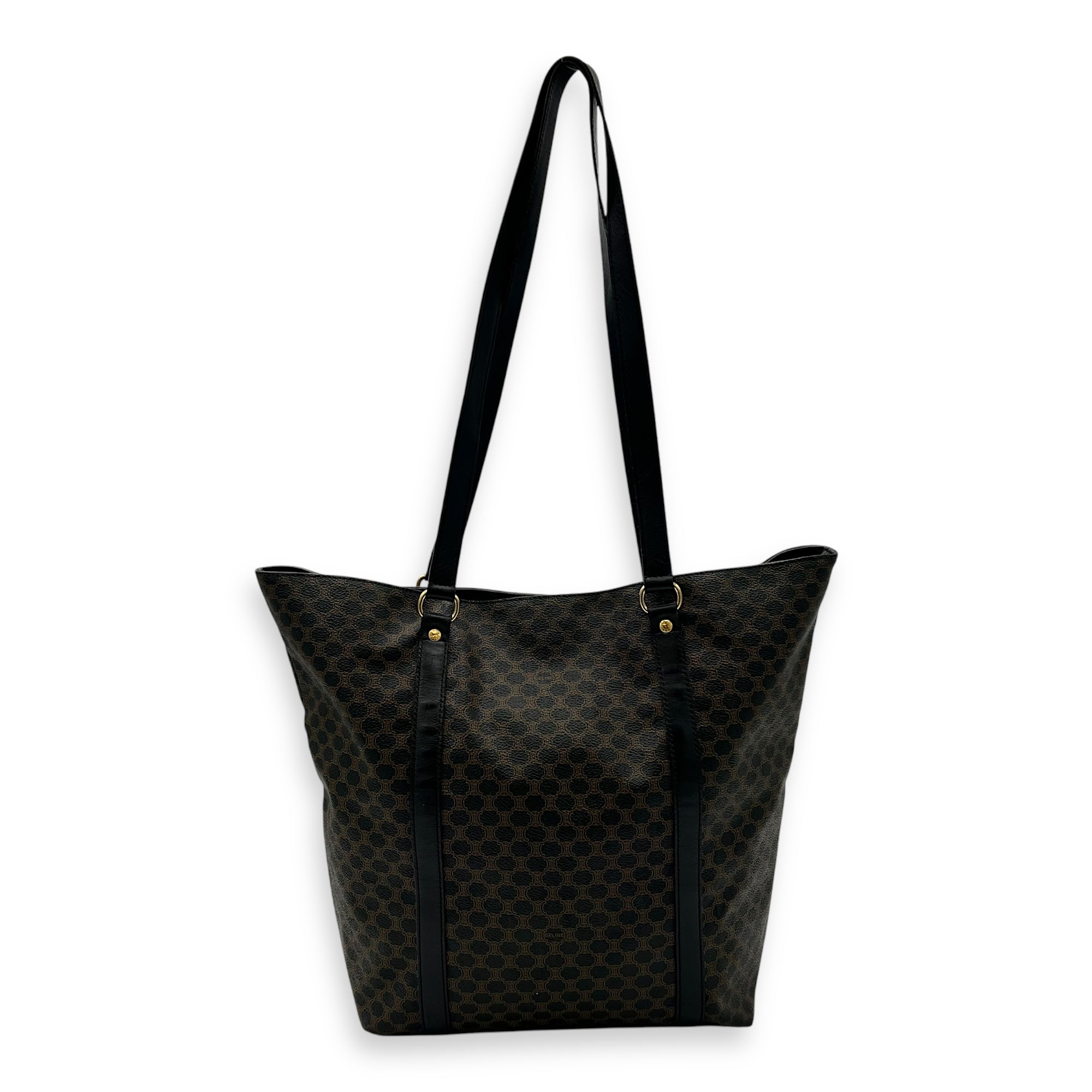 Macadam Tote Bag Black in Coated Canvas, Gold hardware - Image 3