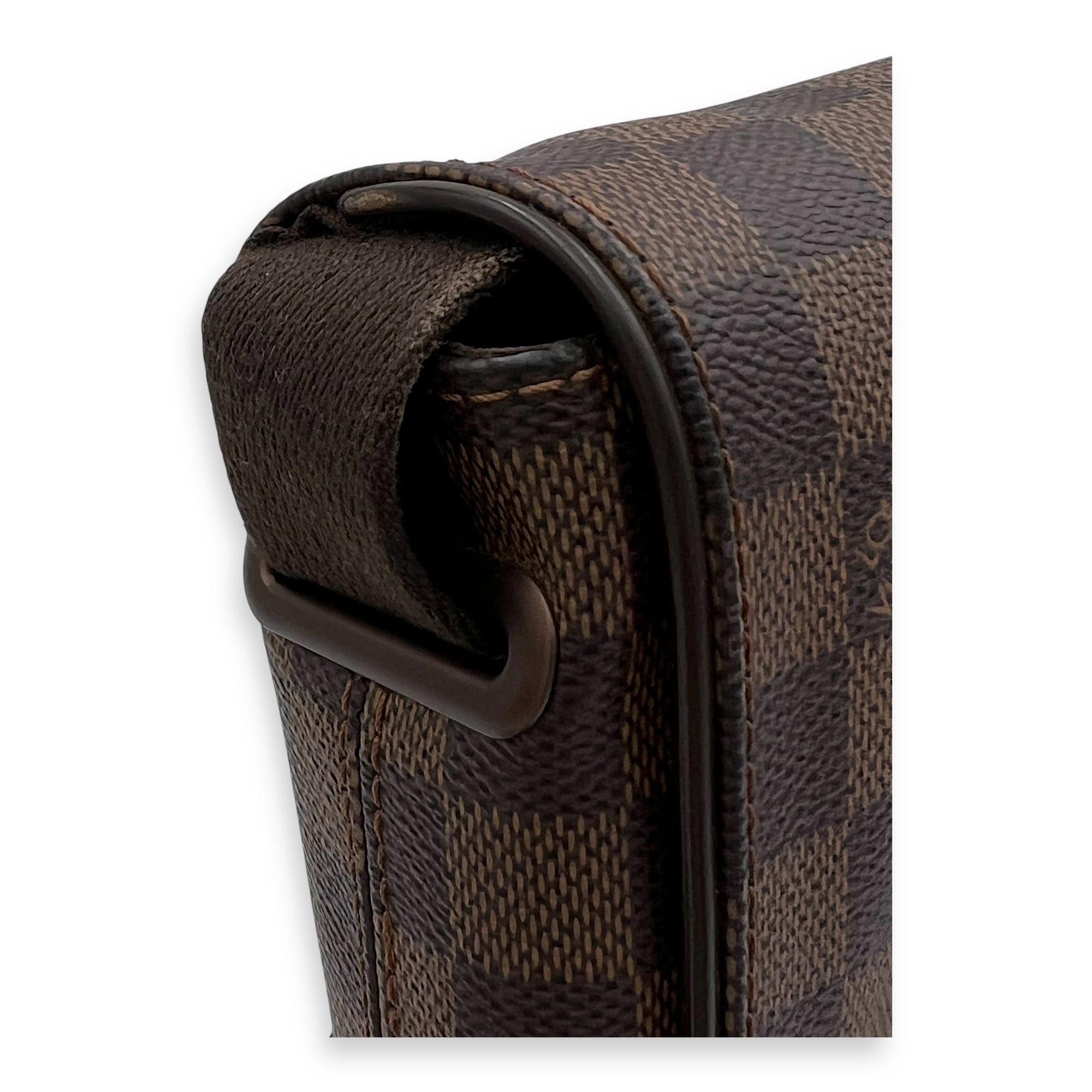 Brooklyn Crossbody Bag Brown in Coated Canvas, Lacquered Metal hardware - Image 9