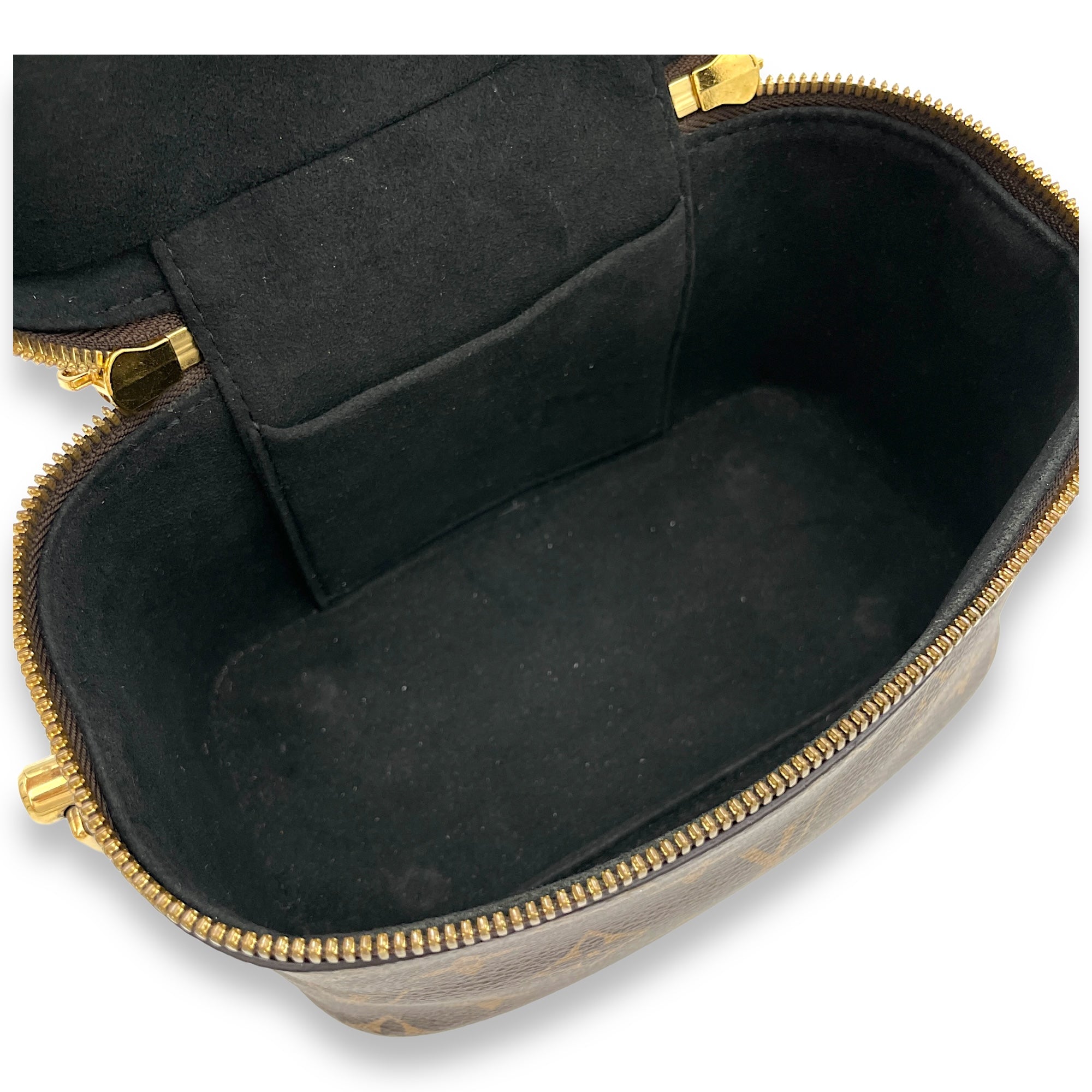 Reverse Vanity Bag PM Brown in Monogram Coated Canvas, Gold hardware - Image 12