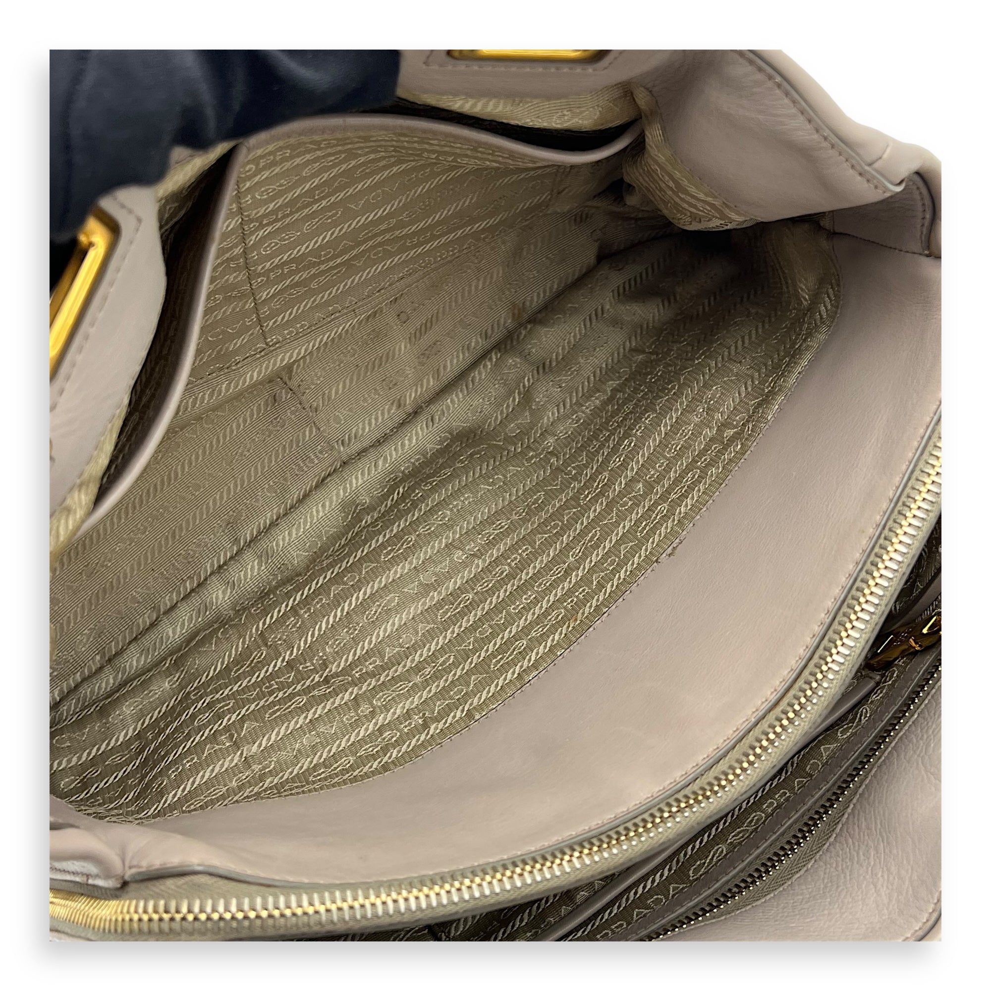 Logo Top Handle Bag Pink in Calfskin, Gold hardware - Image 13