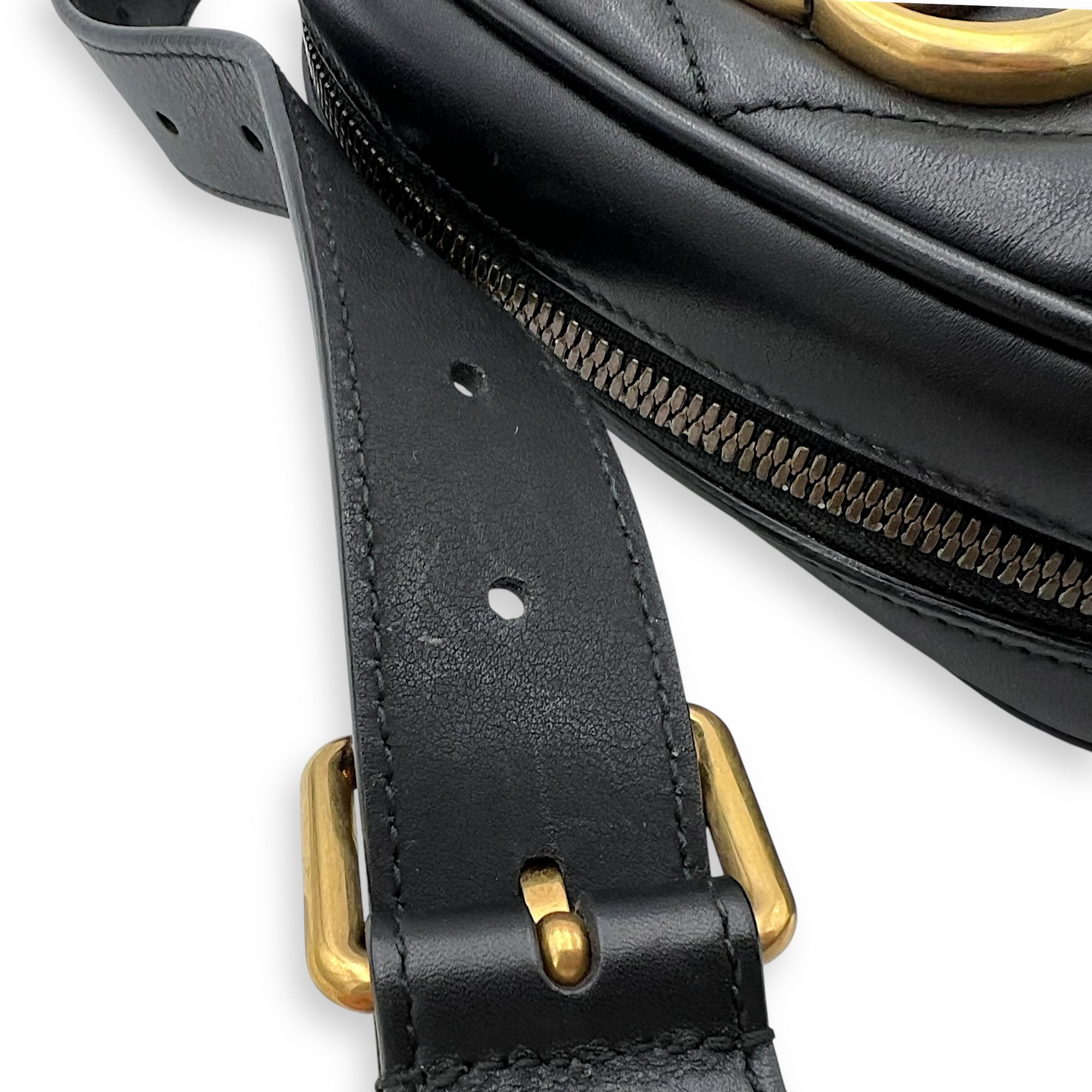 GG Marmont Belt Bag Black in Calfskin, Gold hardware - Image 13