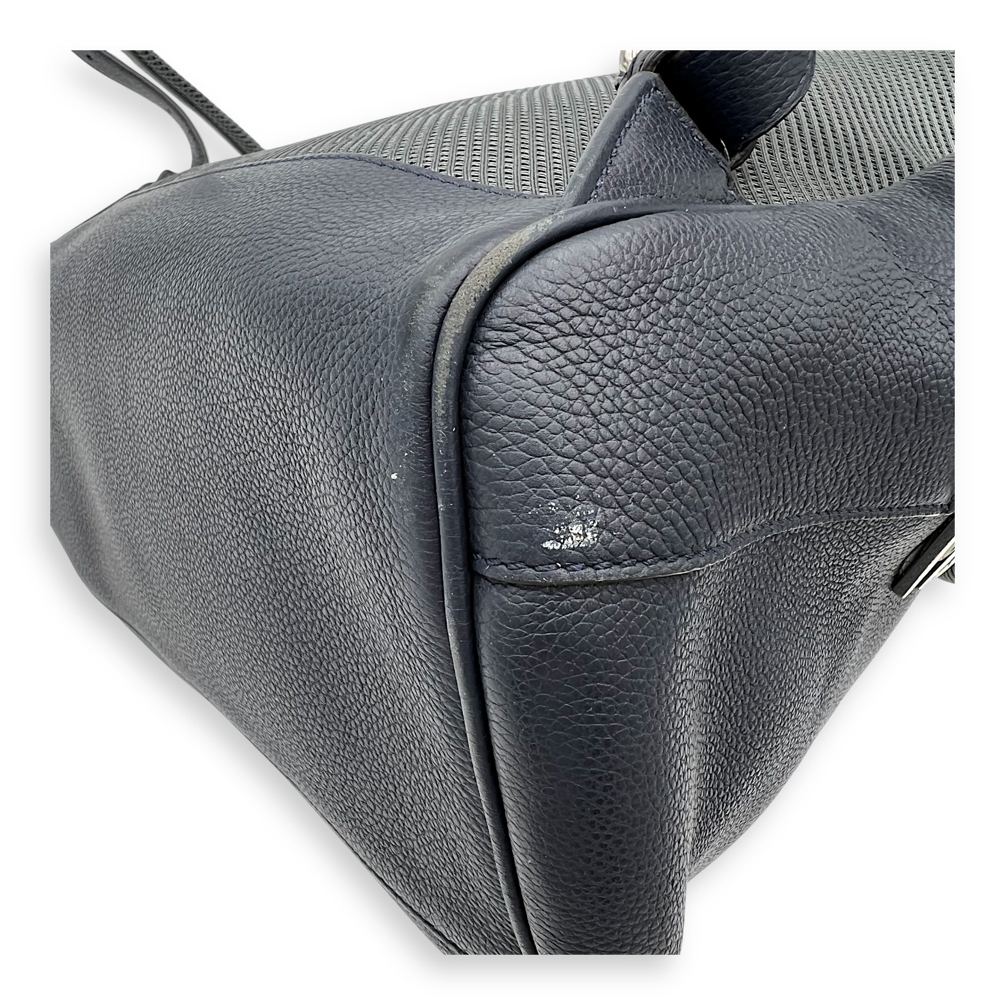 Chiodo Backpack Blue in Calfskin, Silver hardware - Image 11