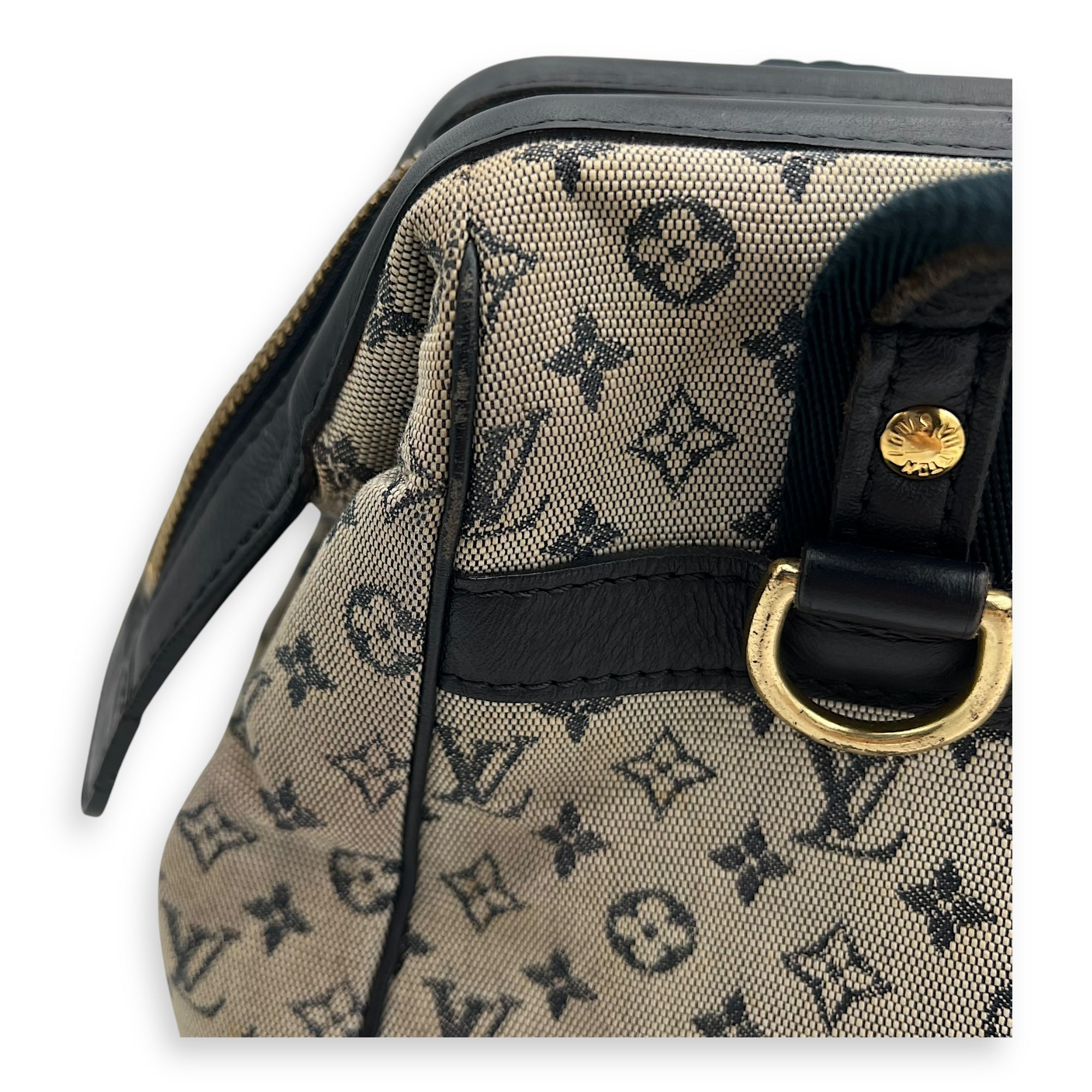 Josephine Shoulder Bag Grey in Jacquard, Gold hardware - Image 15