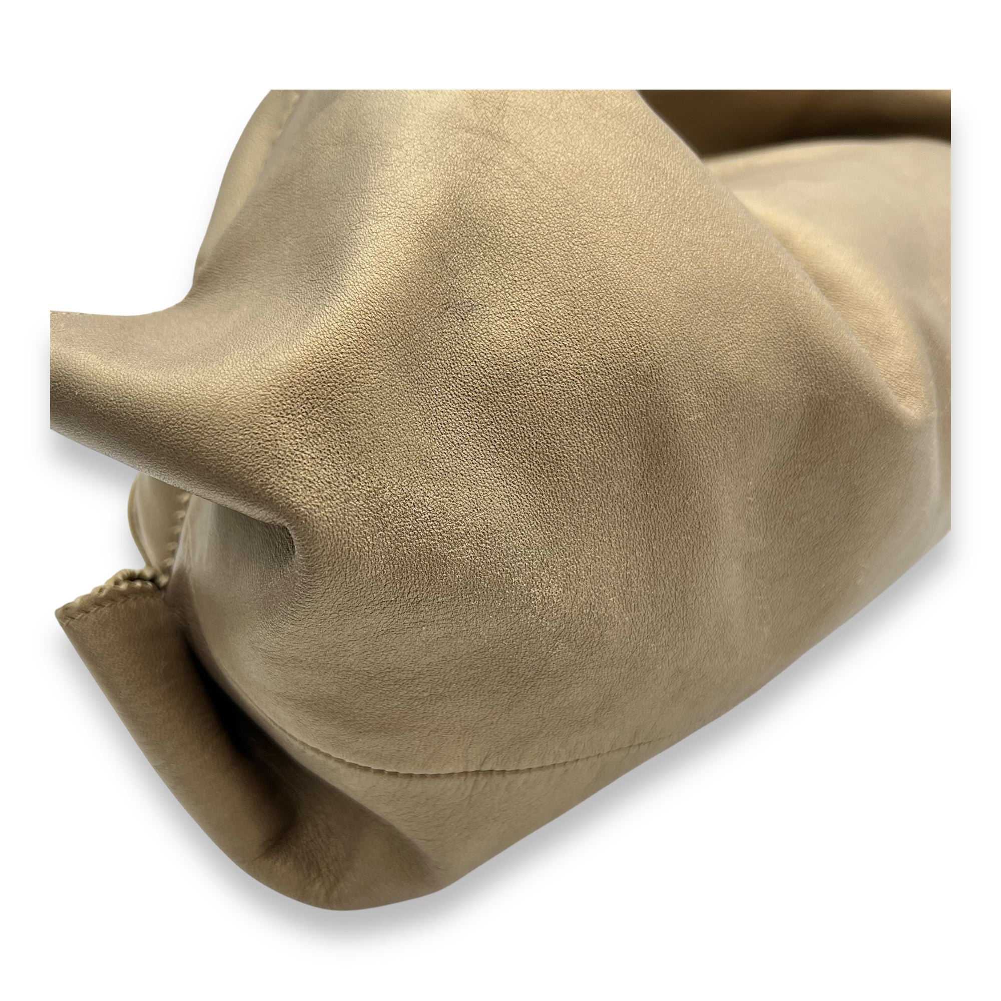 Aire Beige Top Handle Bag in Nappa Leather, Gold hardware - Image 10