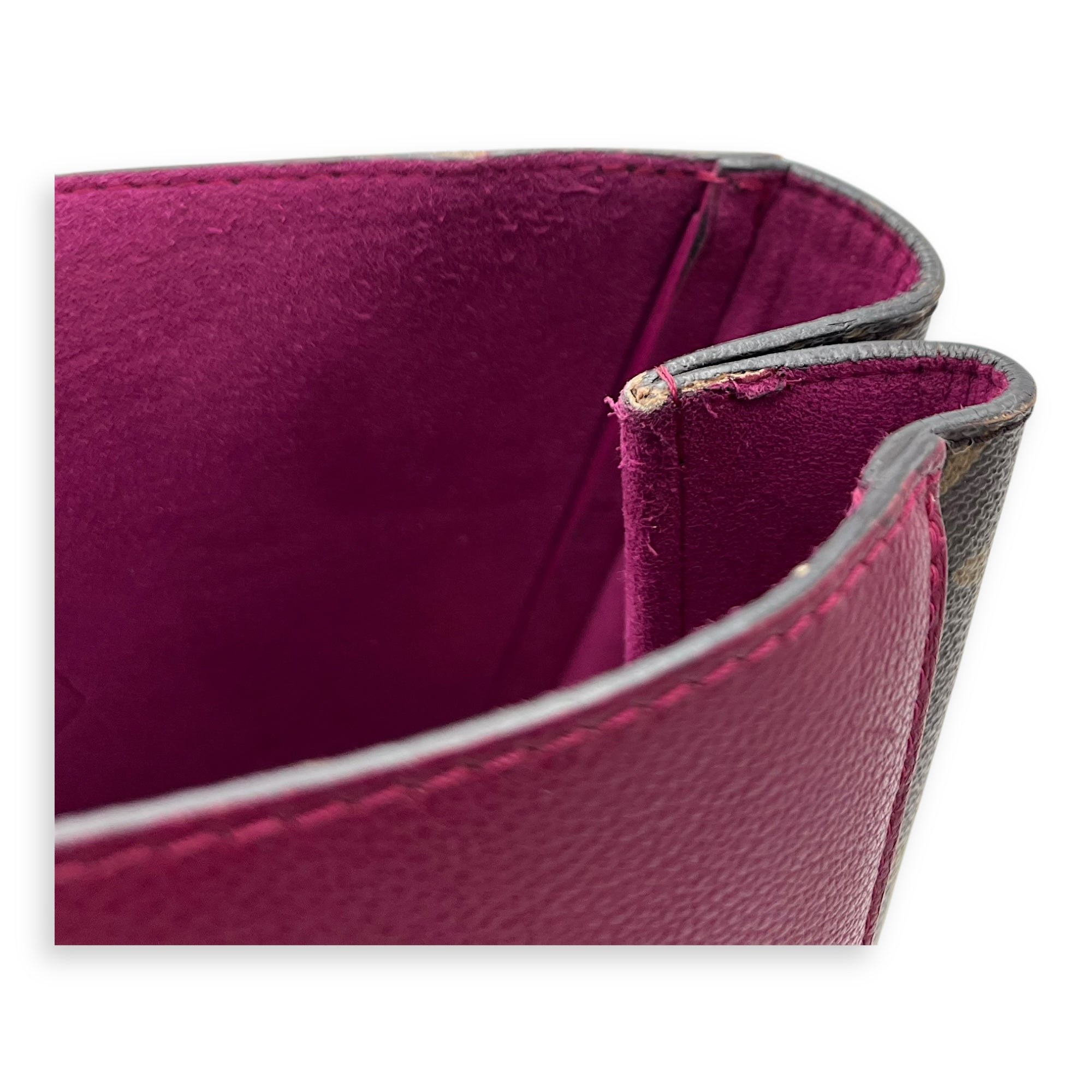 Kimono Top Handle Bag MM Brown in Monogram Coated Canvas, Gold hardware - Image 17