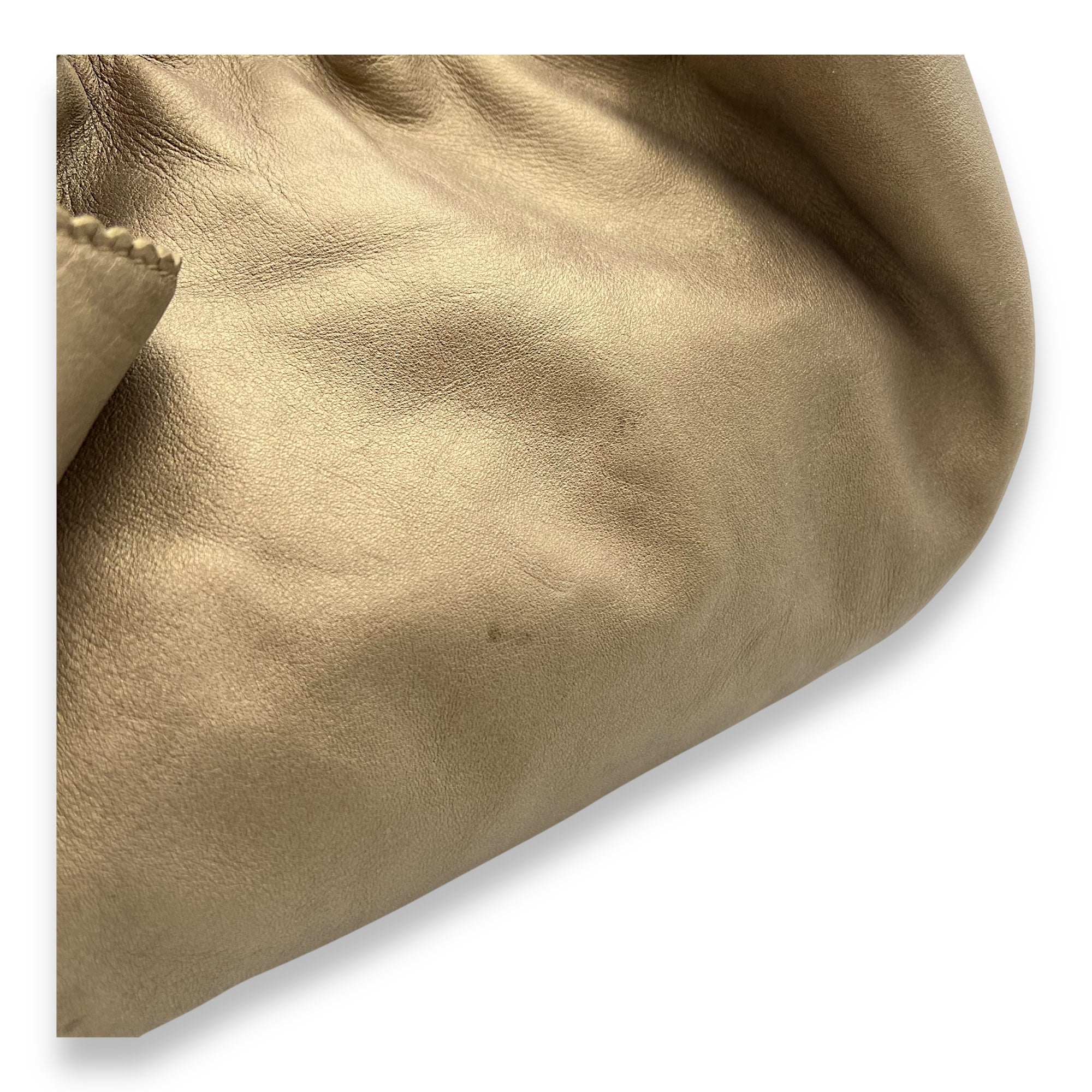 Aire Beige Top Handle Bag in Nappa Leather, Gold hardware - Image 11