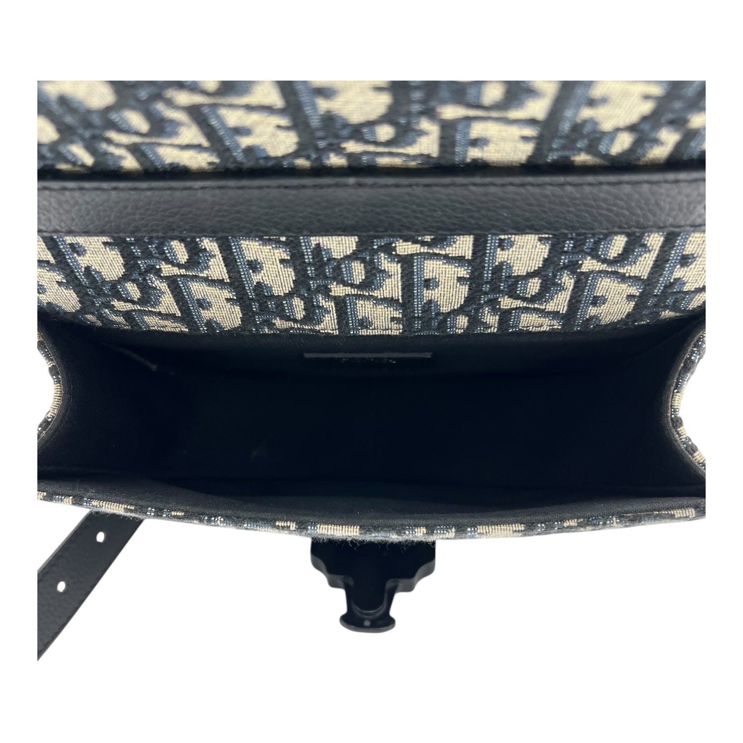 Gallop Crossbody Bag Small Blue in Canvas, Black hardware - Image 7