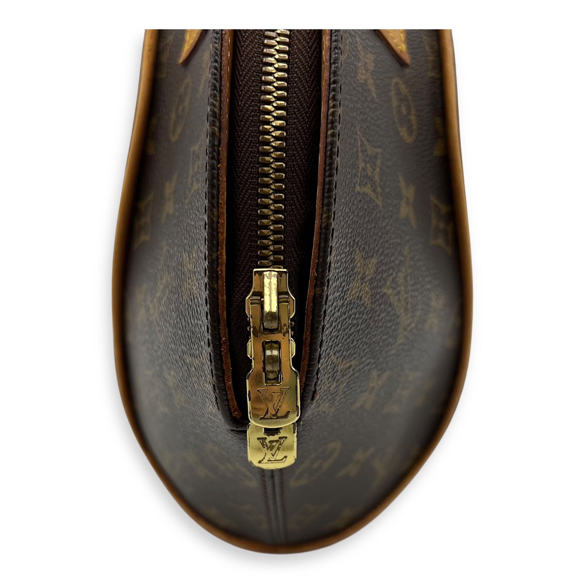 Ellipse Top Handle Bag Brown in Monogram Coated Canvas, Gold hardware - Image 10