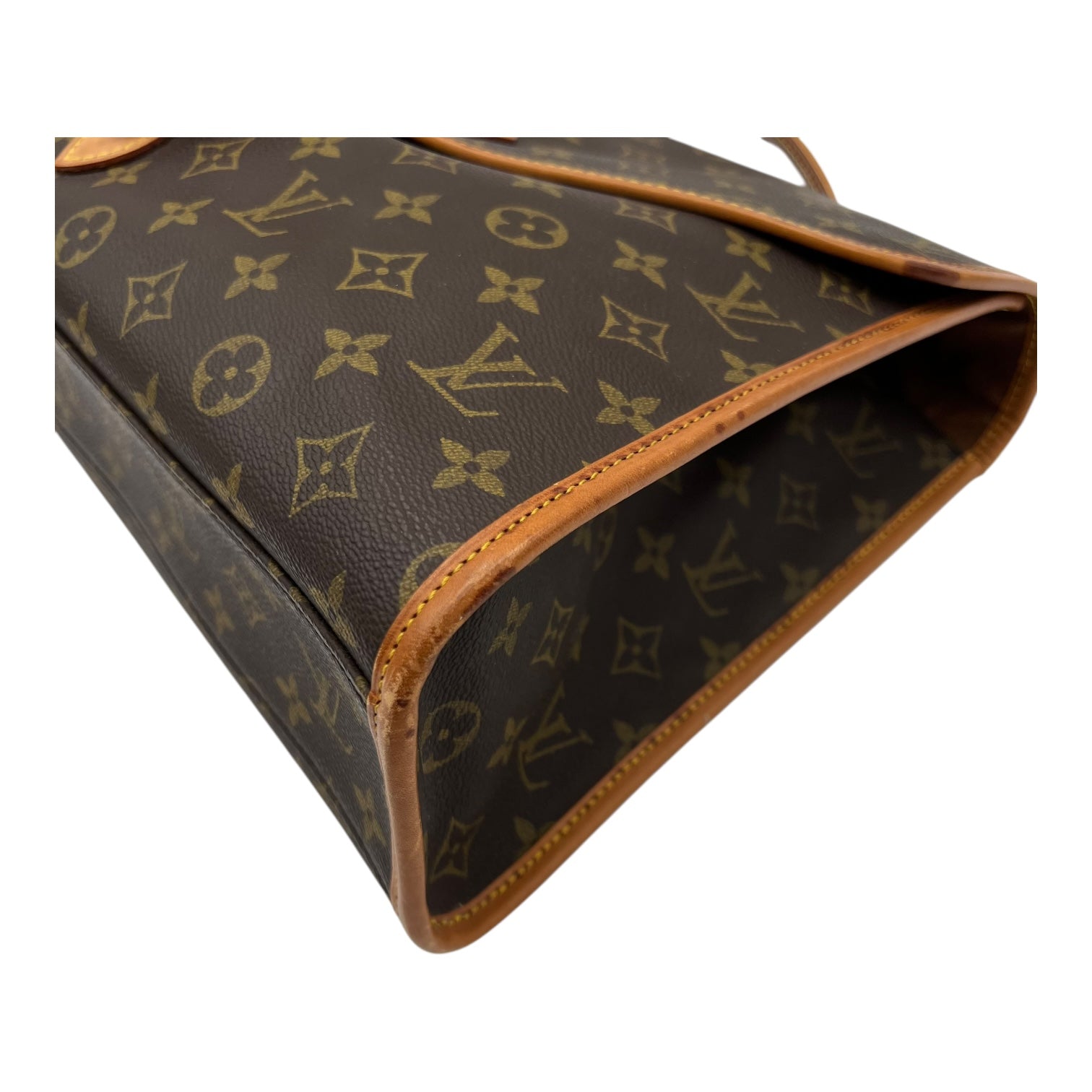 Beverly Top Handle Bag Brown in Monogram Coated Canvas, Gold hardware - Image 12