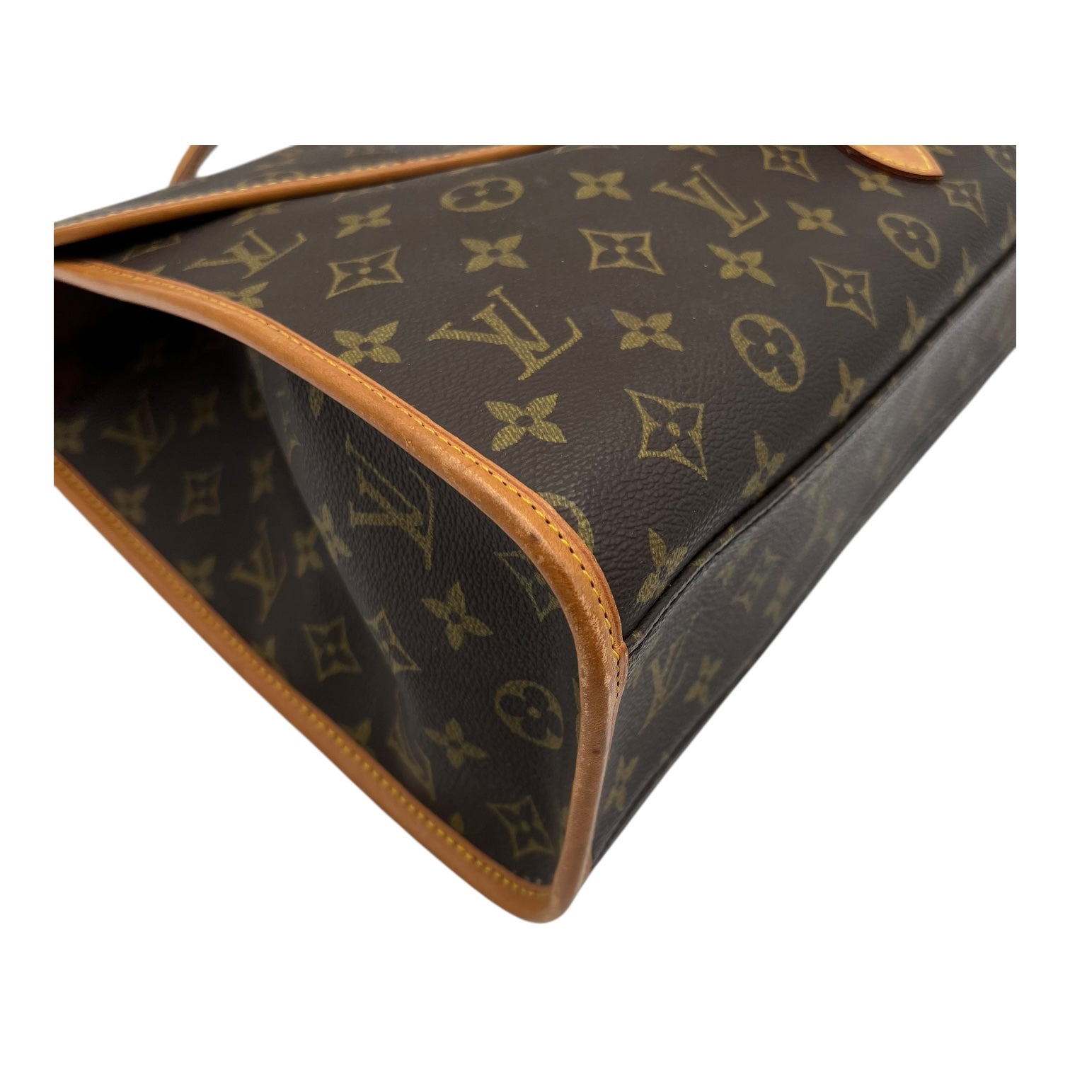 Beverly Top Handle Bag Brown in Monogram Coated Canvas, Gold hardware - Image 11