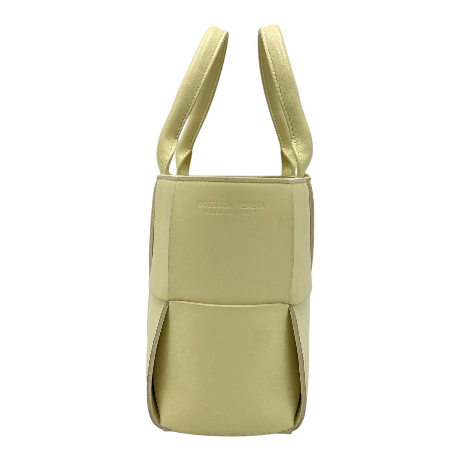 Arco Yellow Tote Bag in Lambskin - Image 5
