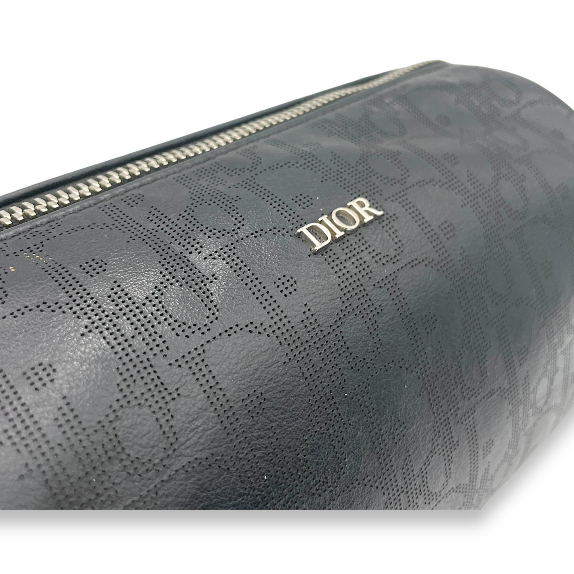 Roller Crossbody Bag Black in Calfskin, Silver hardware - Image 7