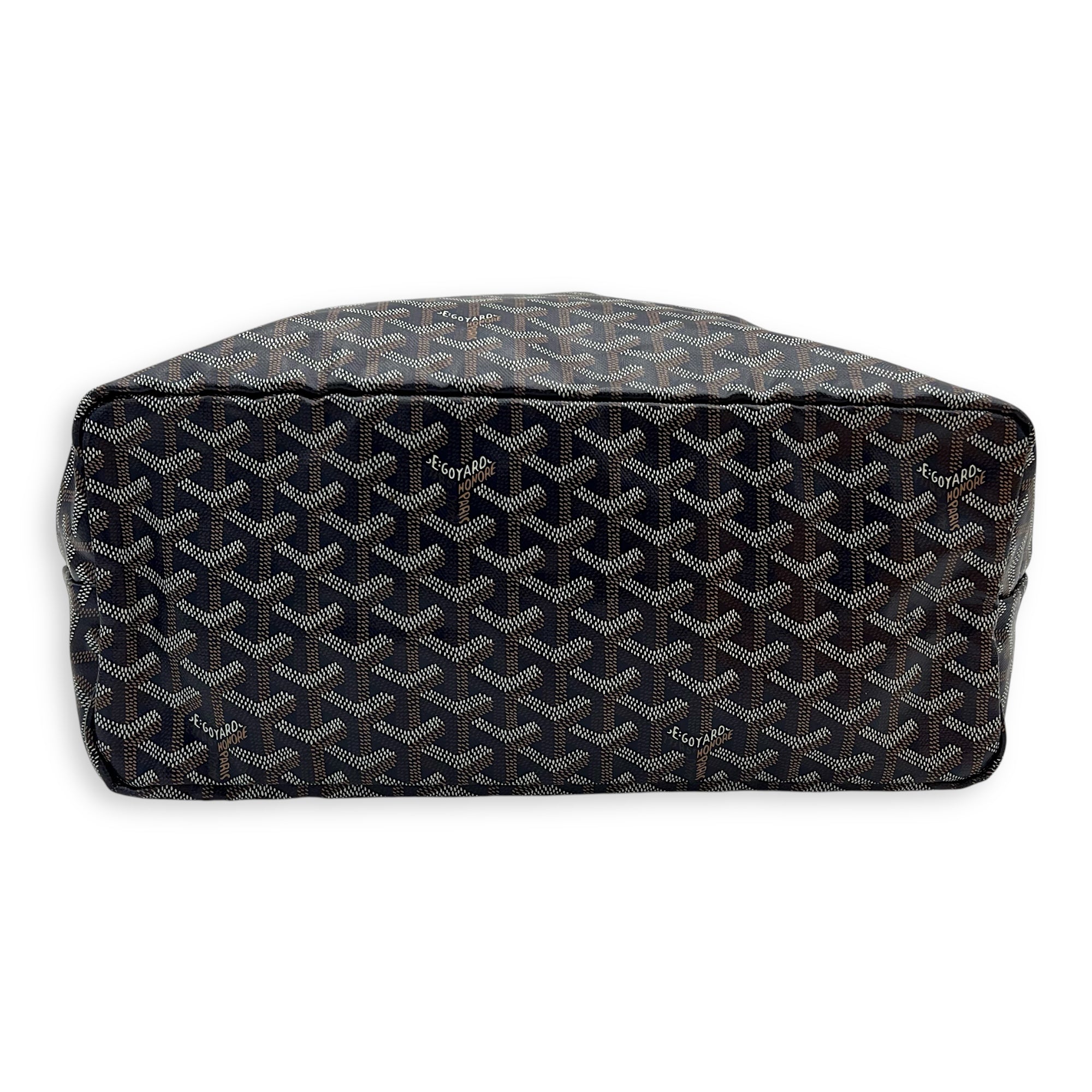 Saint Louis PM Blue Tote Bag in Coated Canvas, Silver hardware - Image 6