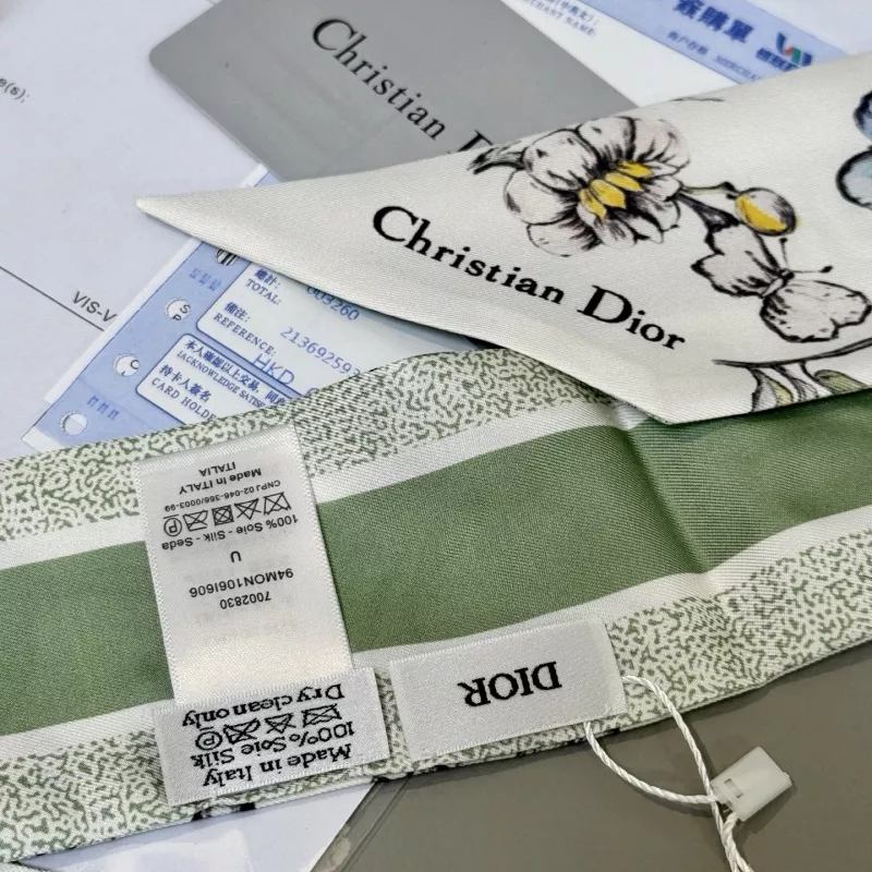 Christian Dior Silk Scarf GoodFit 7752 - Image 5