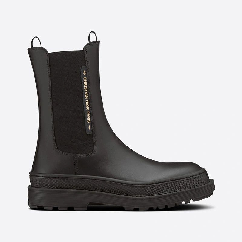 Comfortable 6870 Dior Trial Ankle Boots Women Calfskin Black - Image 3