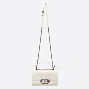 ModernLook 7047 Dior 30 Montaigne Chain Bag with Handle In Maxicannage Lambskin White